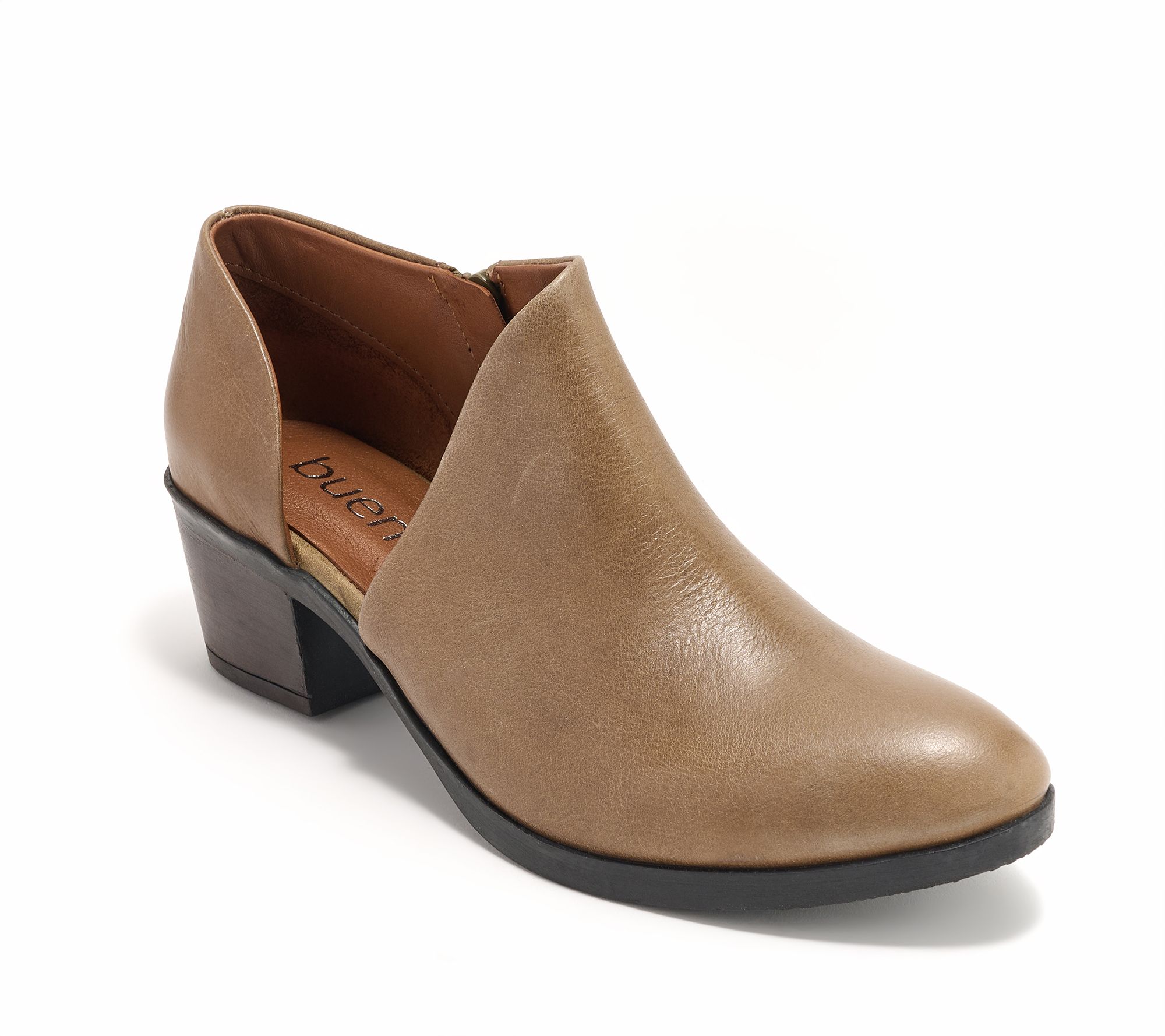 Bueno Leather Heeled Ankle Boots - Caitlin