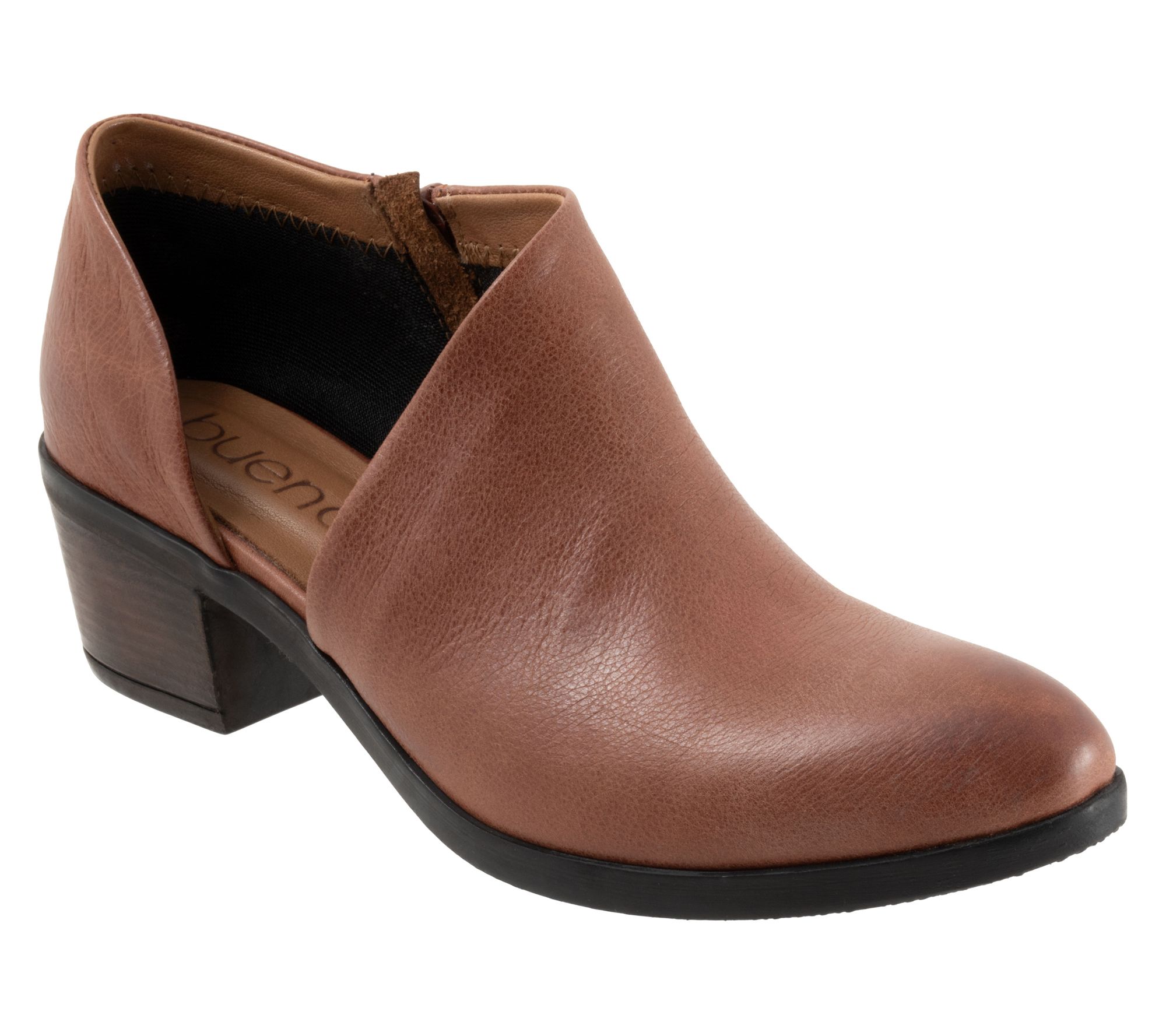 Bueno Leather Heeled Ankle Boots - Caitlin