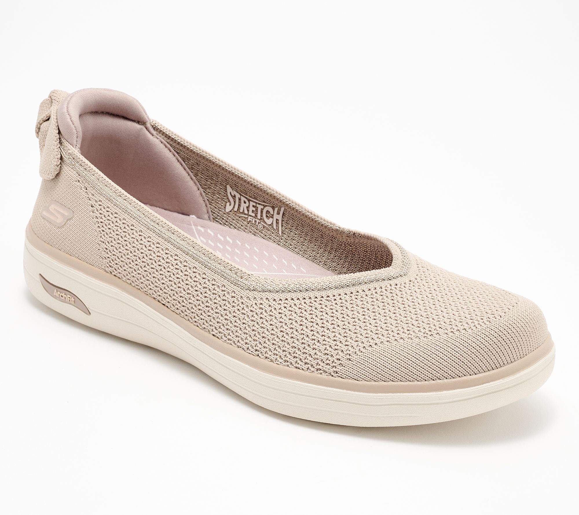 "As Is" Skechers Arch Fit Inspire Washable Knit Skimmers- Mira