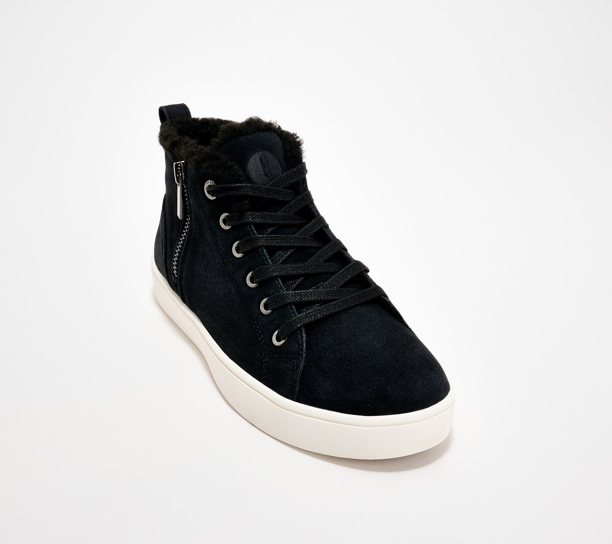 Revitalign Orthotic Suede Mid Top Cozy Sneaker - Emma Cozy