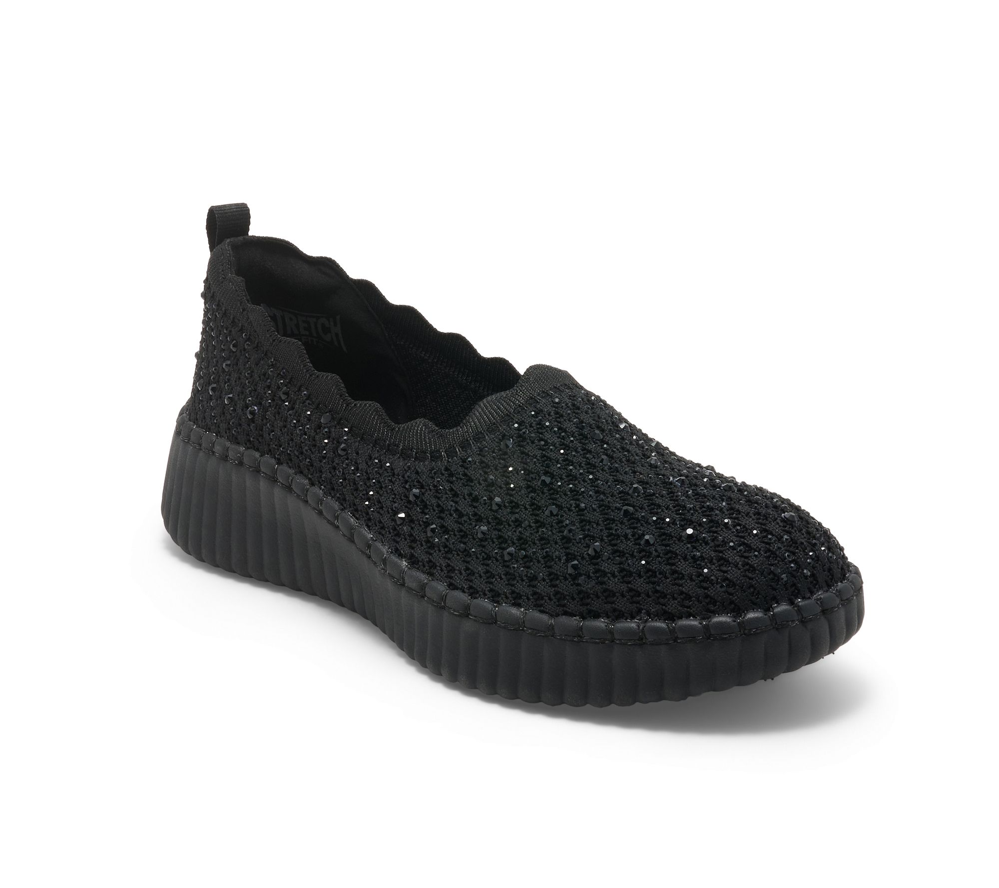 Skechers Wilshire Blvd Vegan Sparkle Knit Slip-Ons - Charmstride