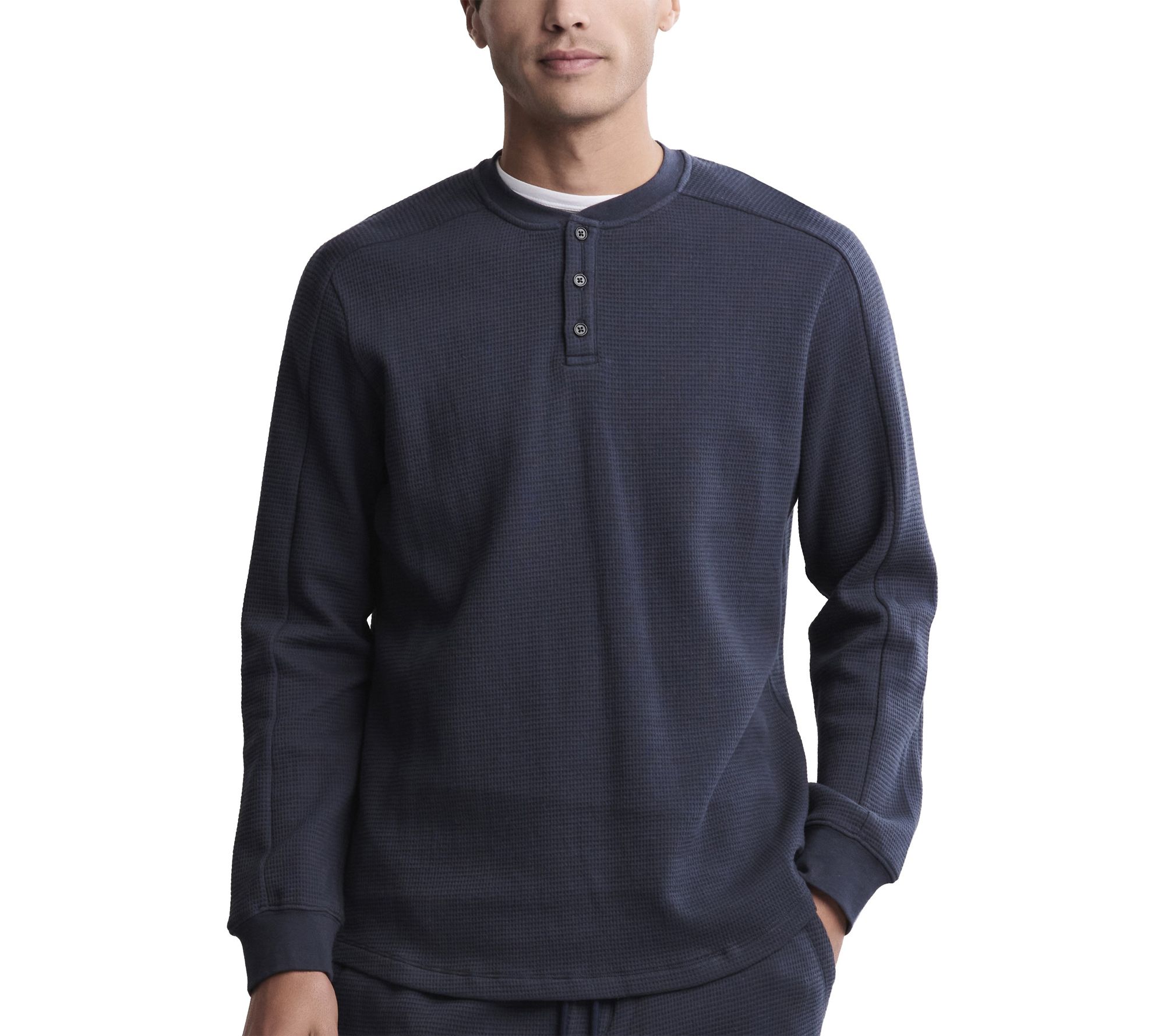 Barefoot Dreams Men's Waffle Thermal Henley