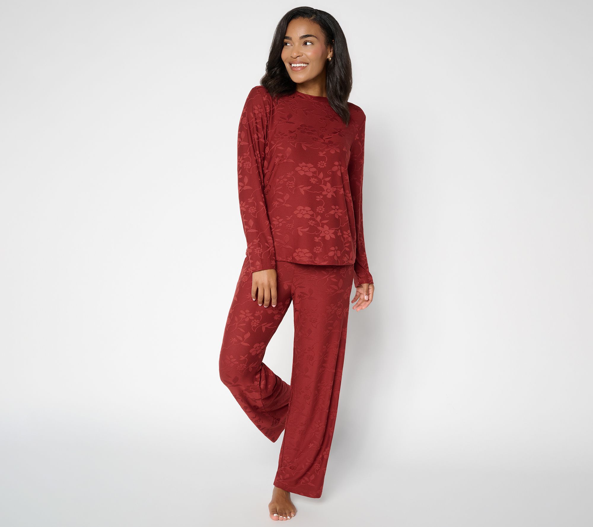Berkshire Homewear Jacquard Silky Smooth Pullover Set