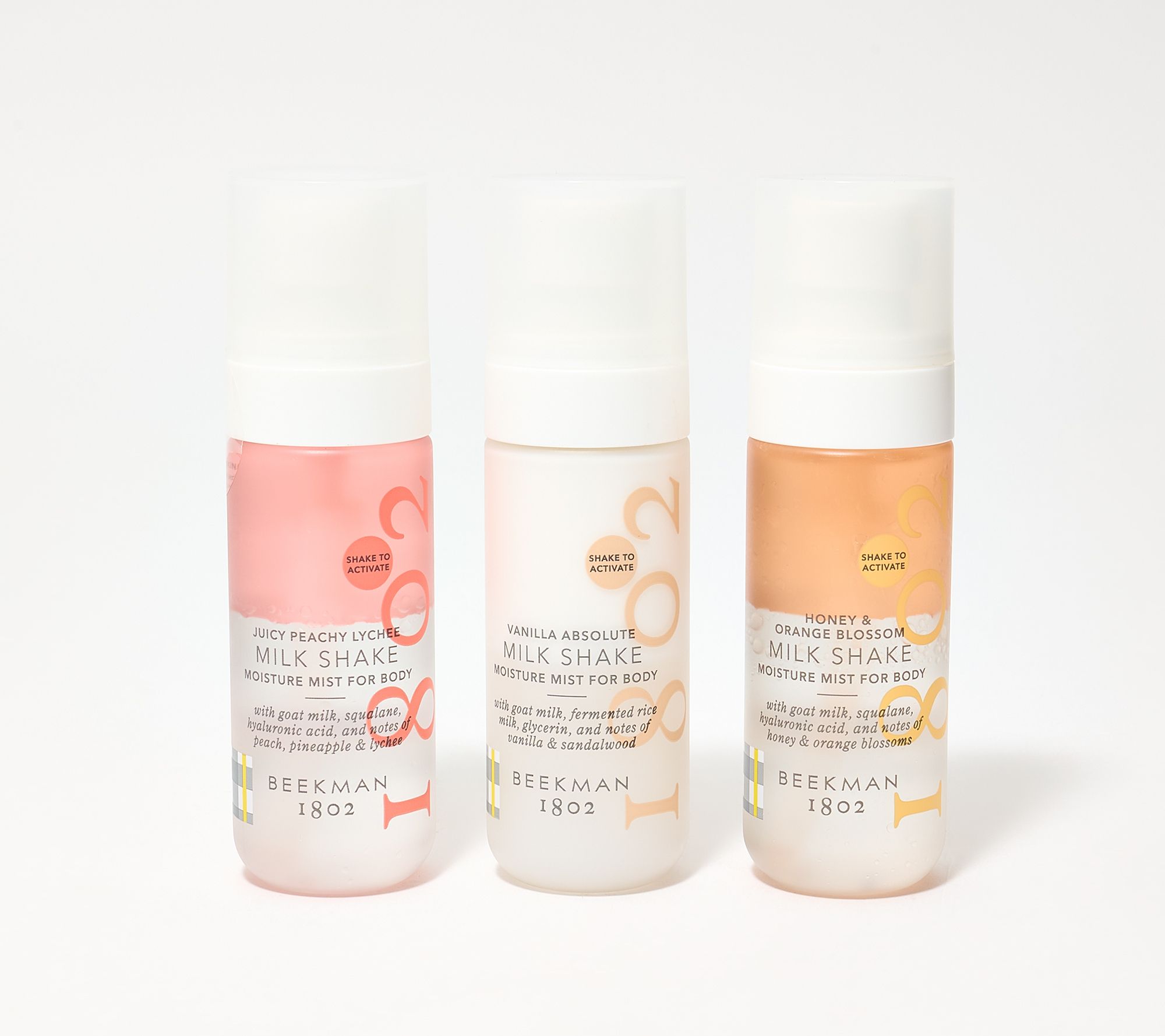 Beekman 1802 Assorted 3pc 2oz Milk Shake Body Mist Discovery