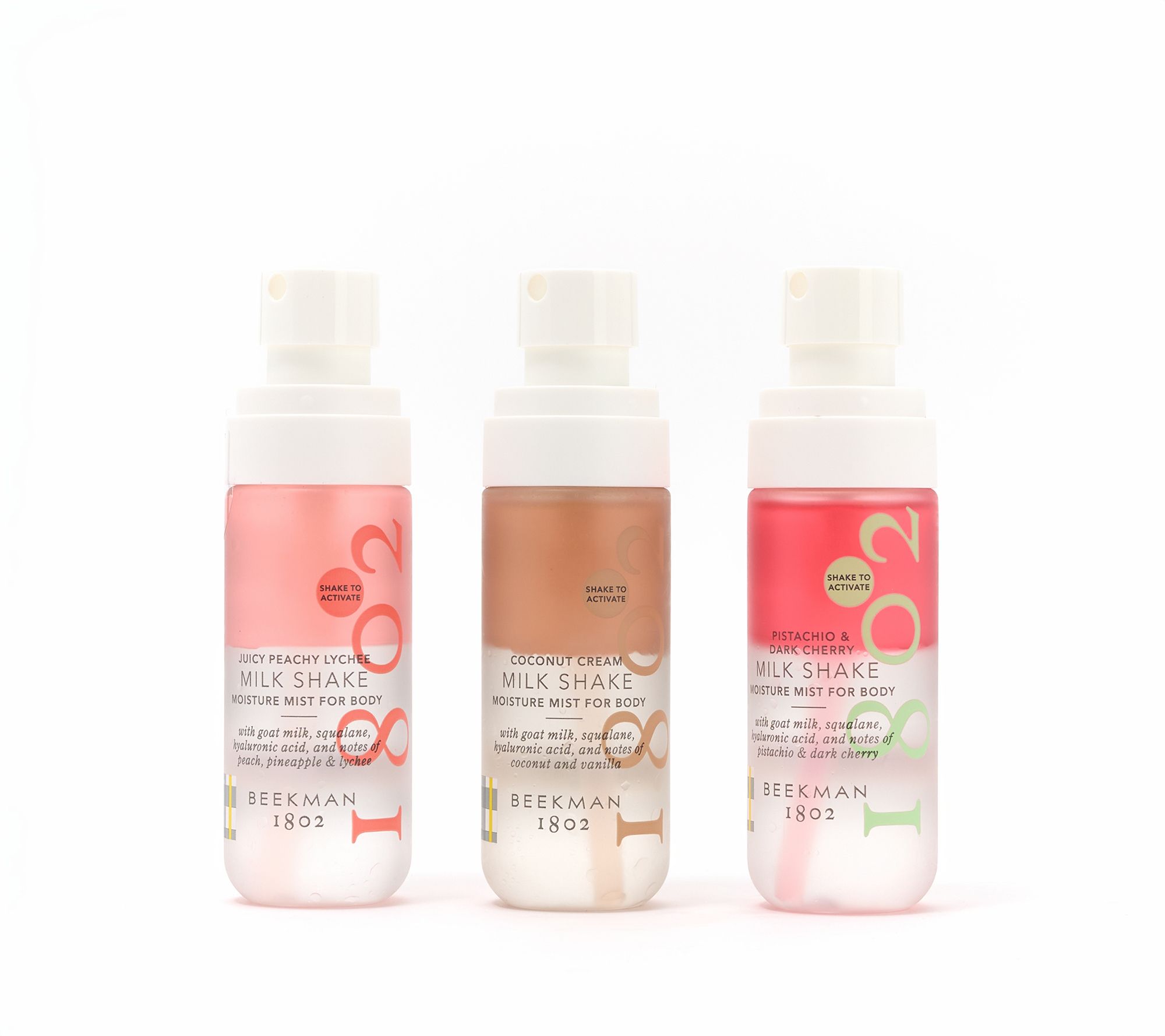 Beekman 1802 Assorted 3pc 2oz Milk Shake Body Mist Discovery