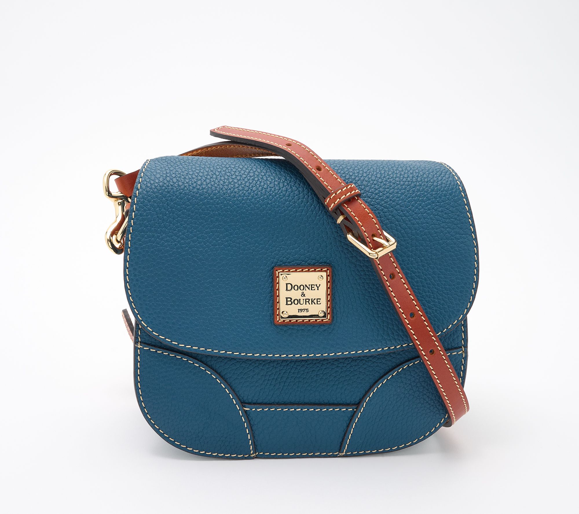 Dooney & Bourke Pebble Leather Saddle Bag Crossbody
