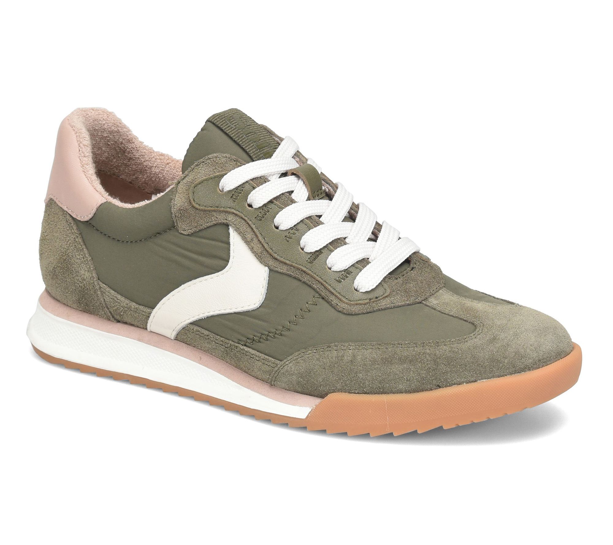 Sofft Terry Cloth Lined Suede Sporty Sneaker -Kat