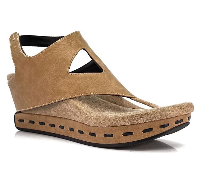Modzori Venitia Reversible Wedge Sandal -BeigeFlips to Black