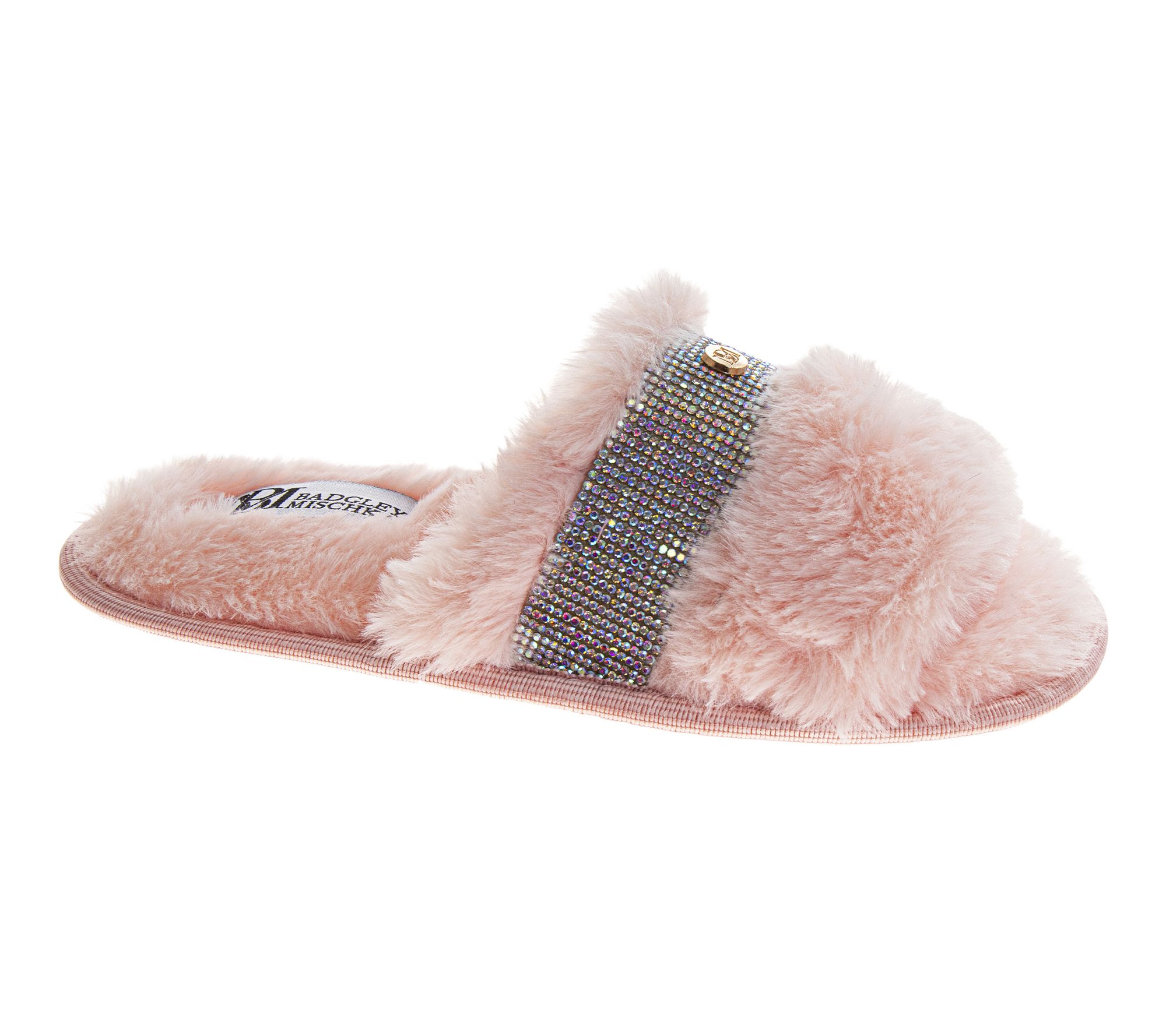 Badgley Mischka Women's Rhinestone Slide Slipper