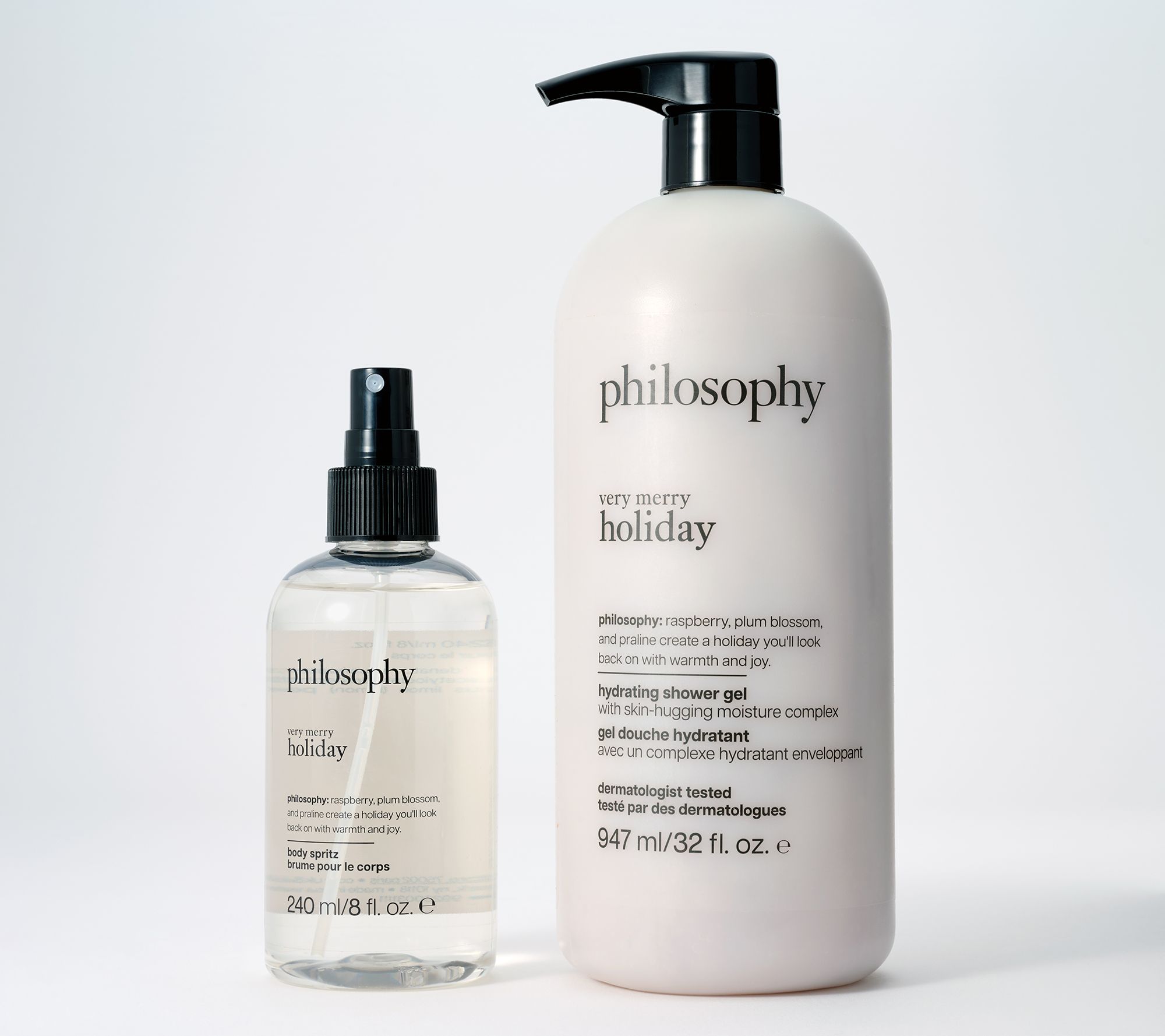 philosophy holiday treats 32oz shower gel & 8oz body spritz
