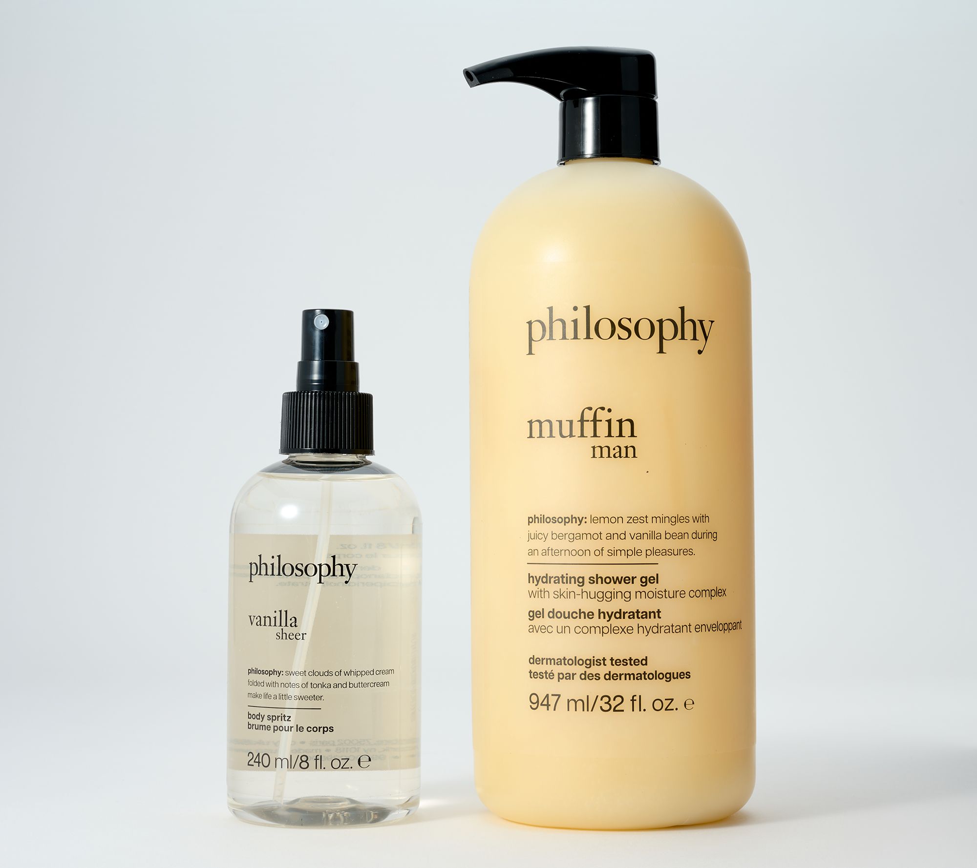 philosophy holiday treats 32oz shower gel & 8oz body spritz