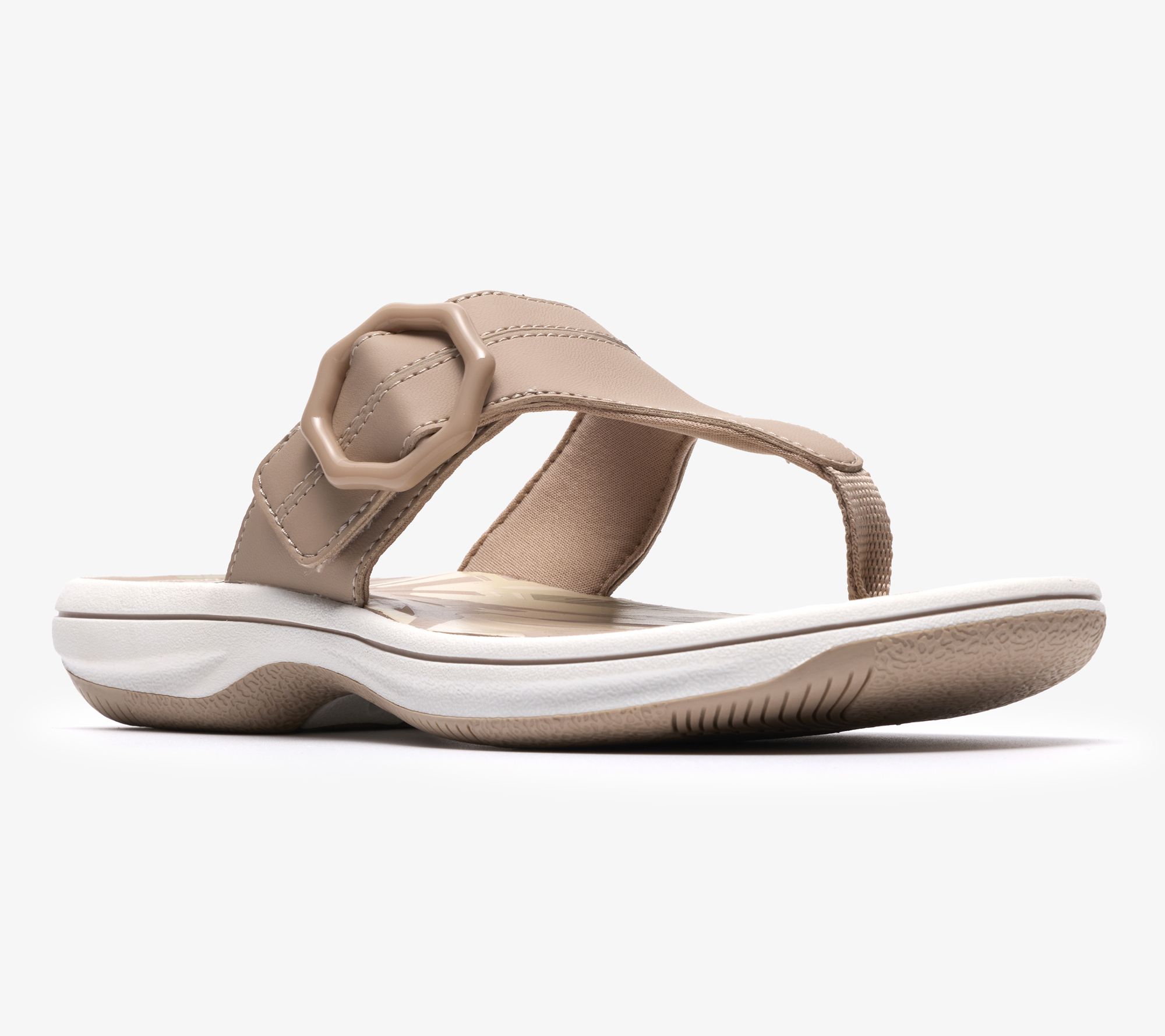 "As Is" Clarks Cloudsteppers Thong Sandals- Breeze Cove
