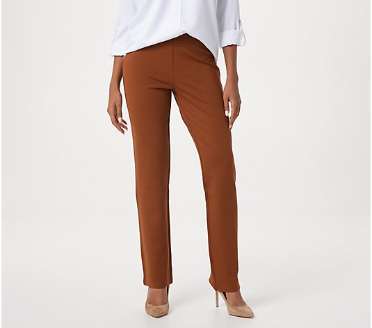 Linea by Louis Dell'Olio Regular Pull-On Super Ponte Knit Pants