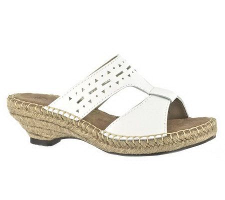 Bella Vita Pedril Slides - QVC.com