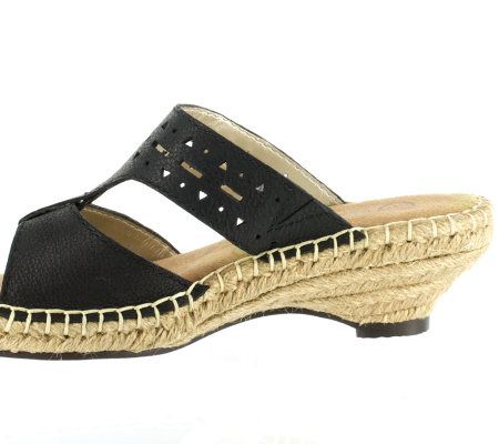 Bella Vita Pedril Slides - QVC.com