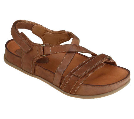 Kalso Earth Shoe Ramble Leather Sandals — QVC.com