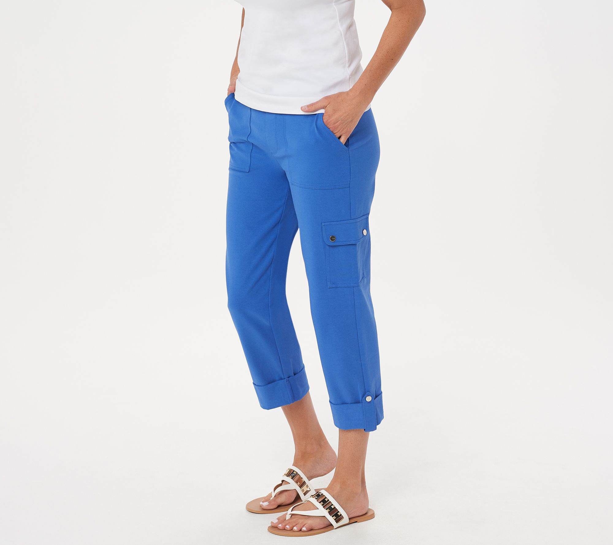 "As Is" Susan Graver Premium Stretch Crop Pants