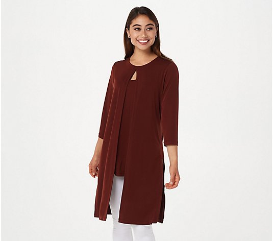 Every Day by Susan Graver Petite Liquid Knit Tunic