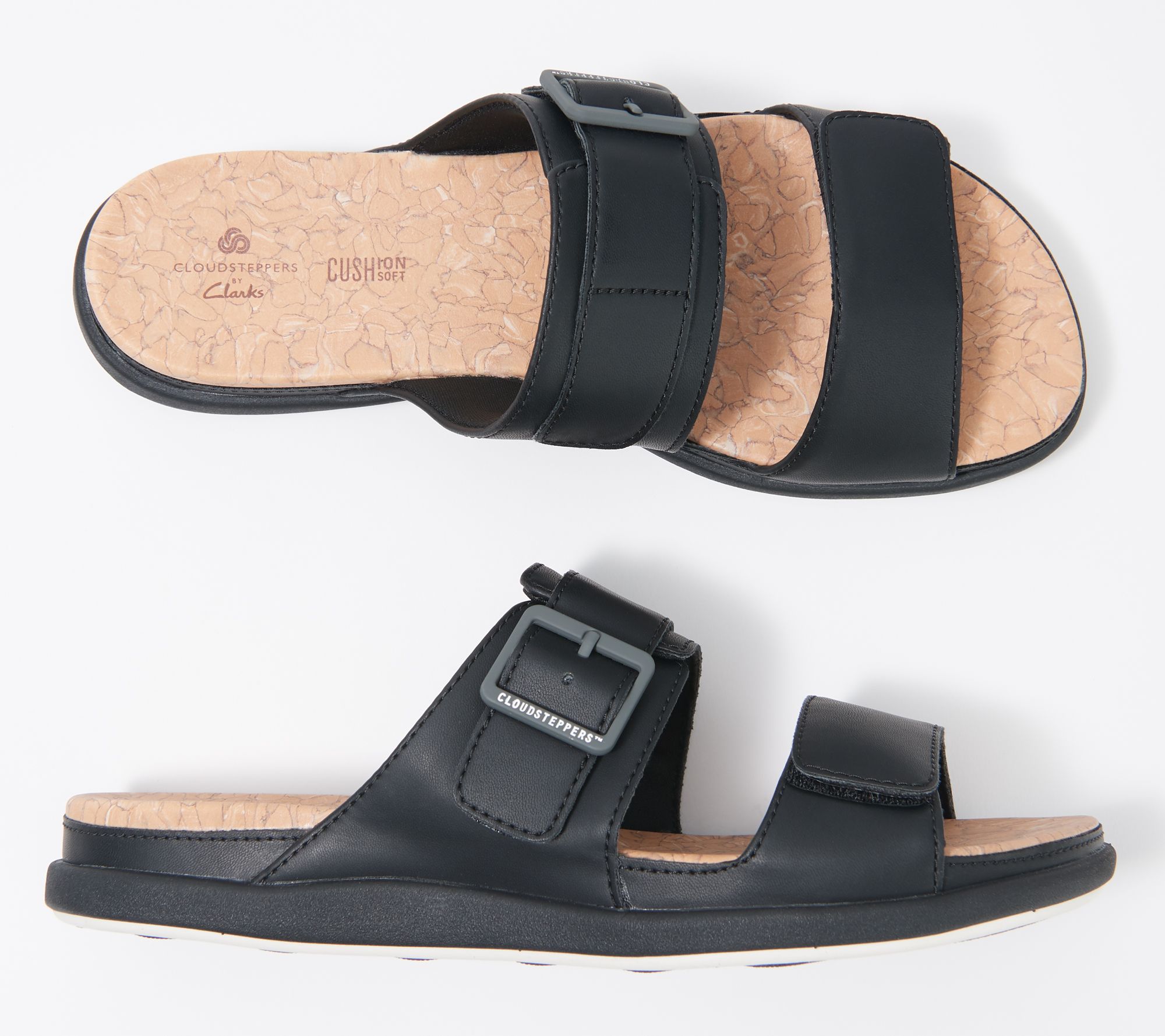 cloudsteppers by clarks jersey slide sandals