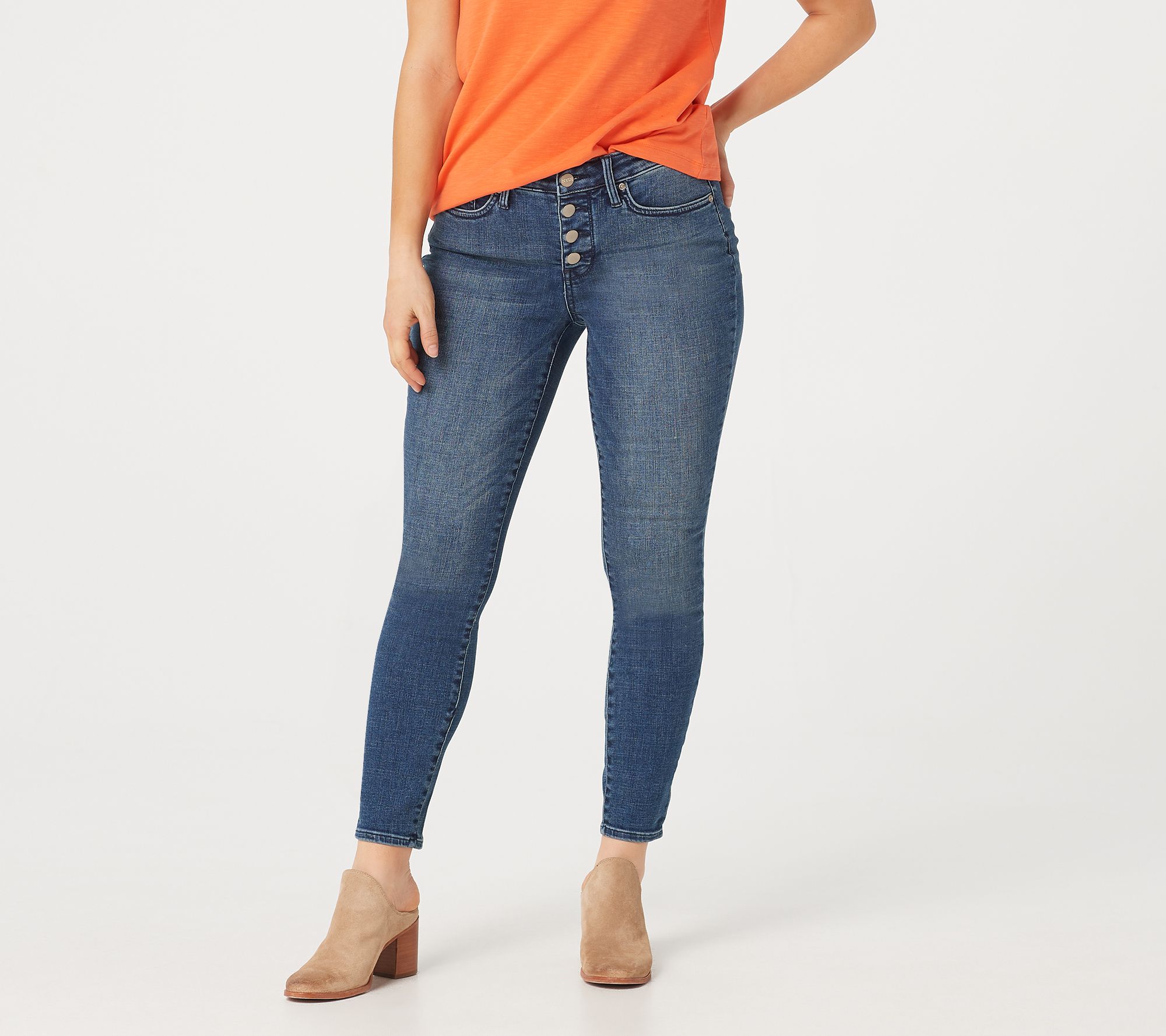 exposed button fly jeans womens Off 68%