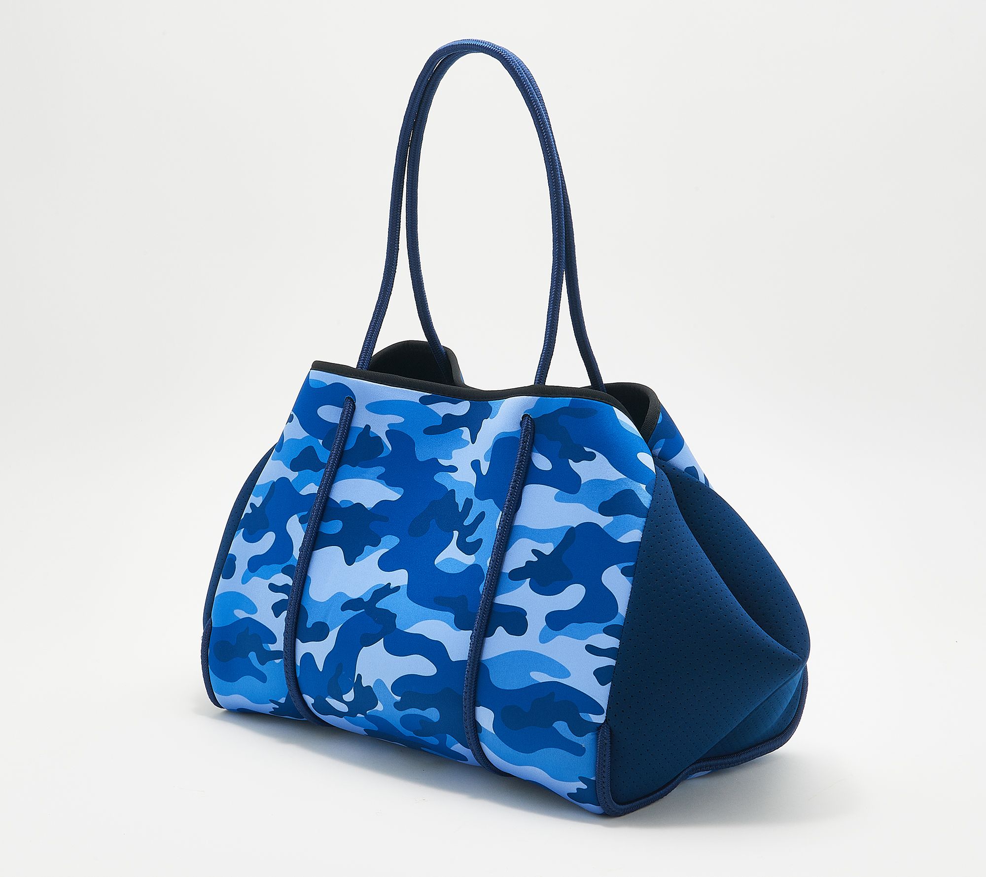 ELEMIS~~large beach bag blue stripe--NEW 