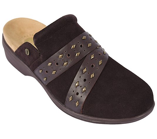Revitalign Suede Orthotic Clogs - Moro Suede