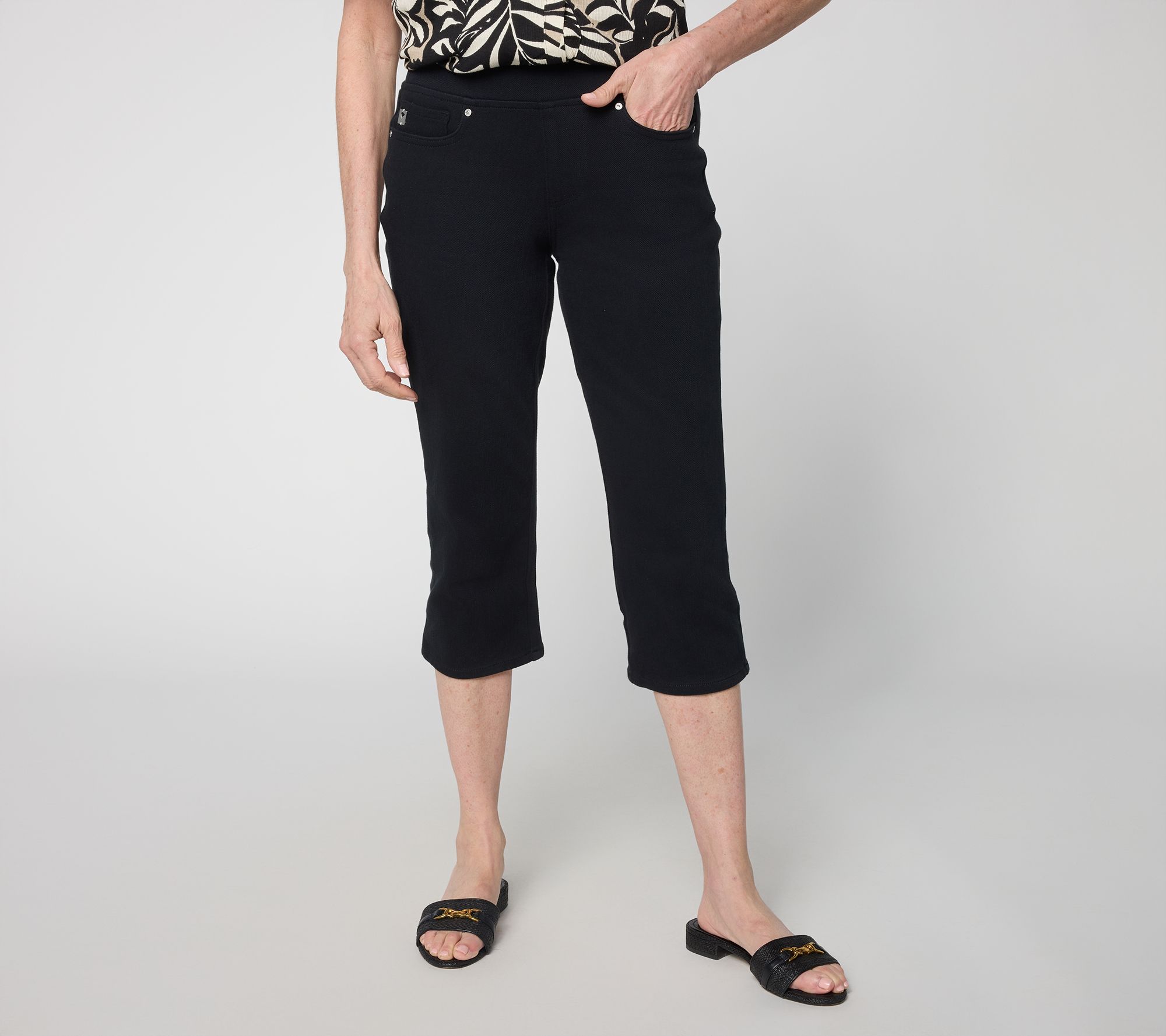 Belle by Kim Gravel Regular Flexibelle Capri Jeans