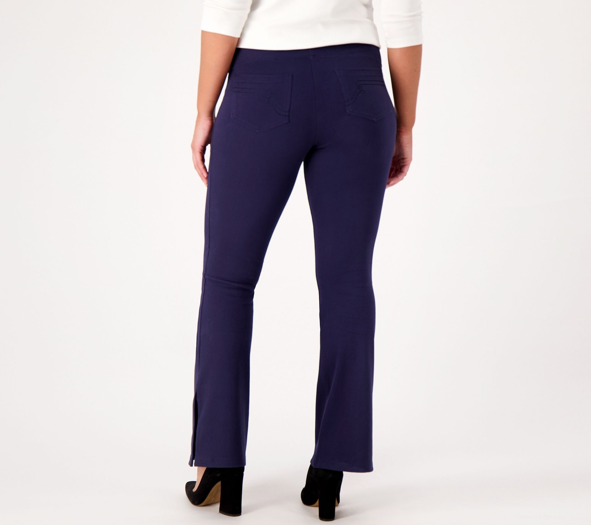 As Is Women with Control Regular Tummy Control Boot Cut Trousers 