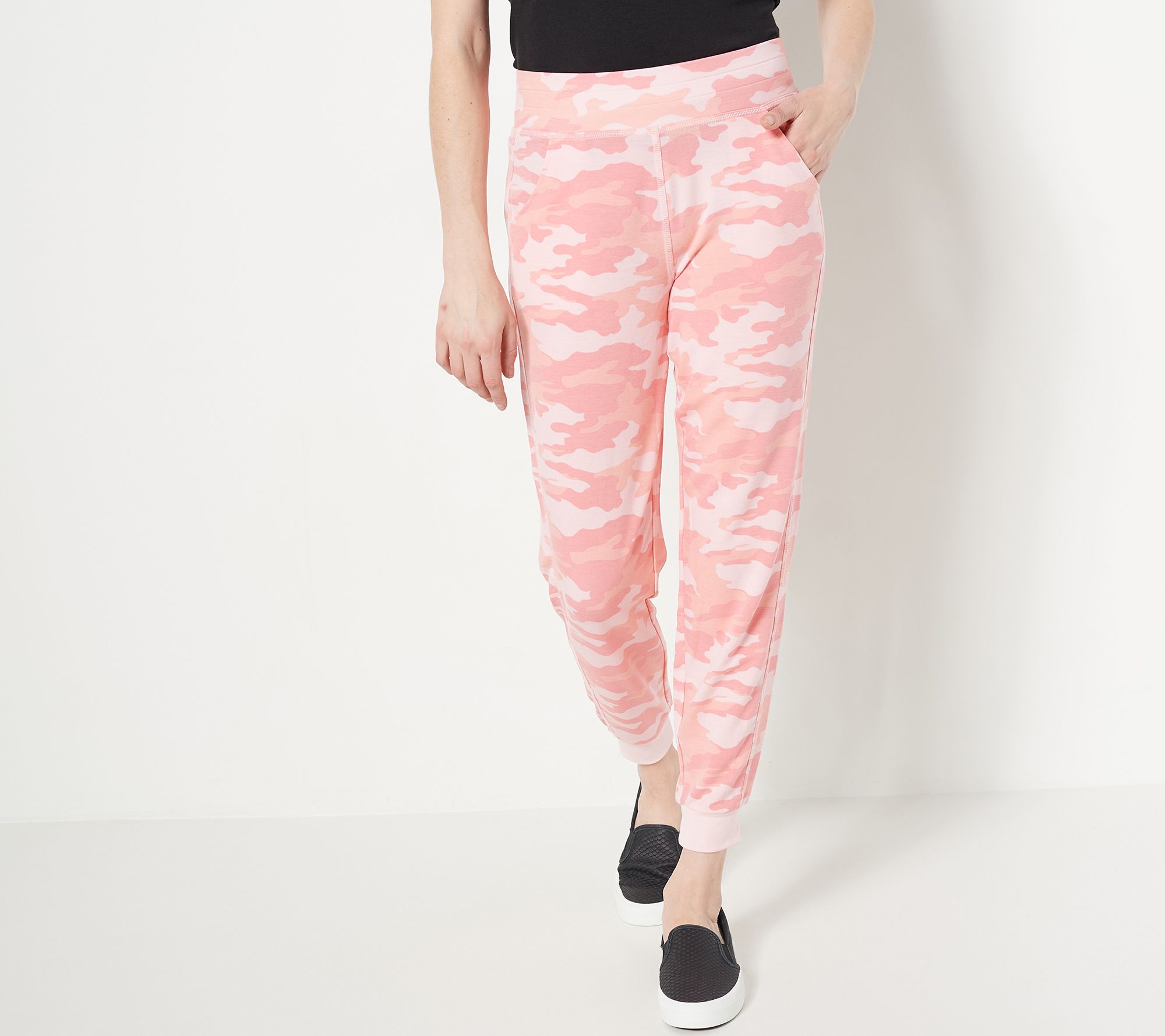 "As Is" Belle by Kim Gravel Petite Luxe French Terry Joggers