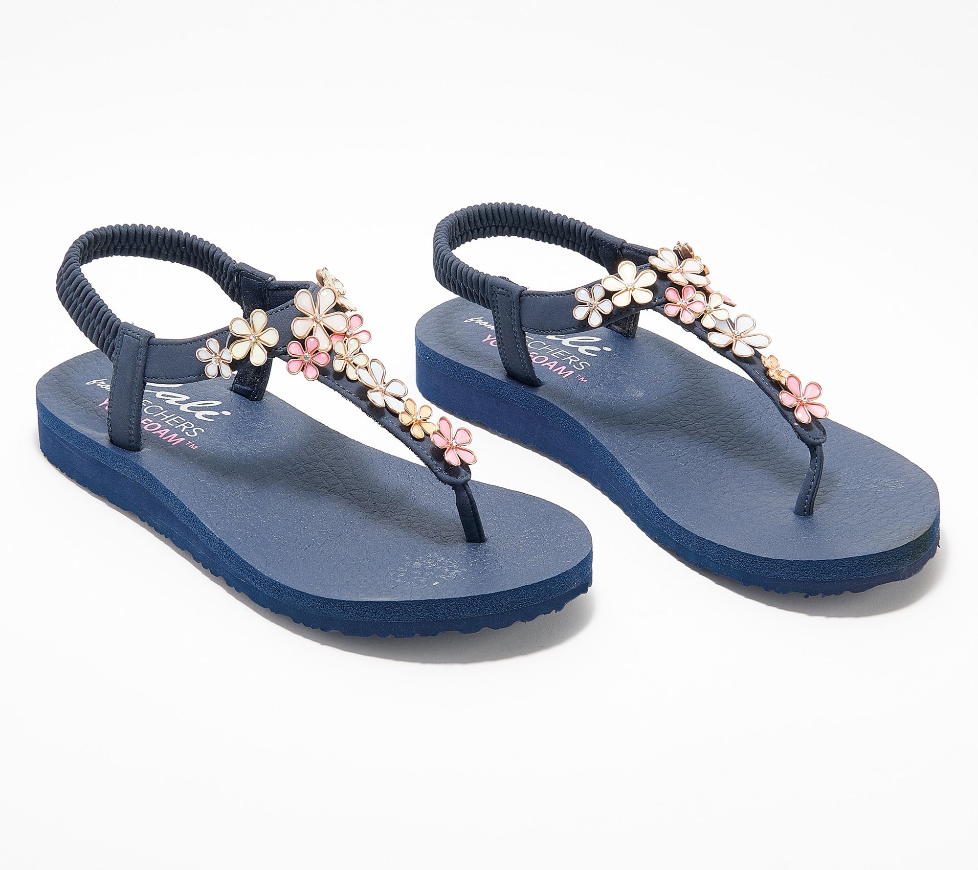 "As Is" Skechers Meditation Embellished Thong Sandals