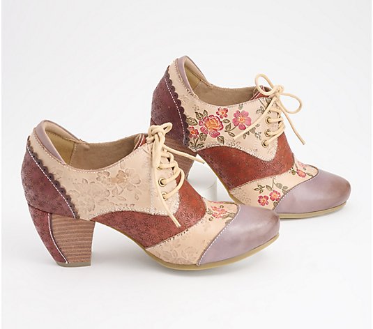 L'Artiste by Spring Step Leather Shooties - Adelvice-Fleur