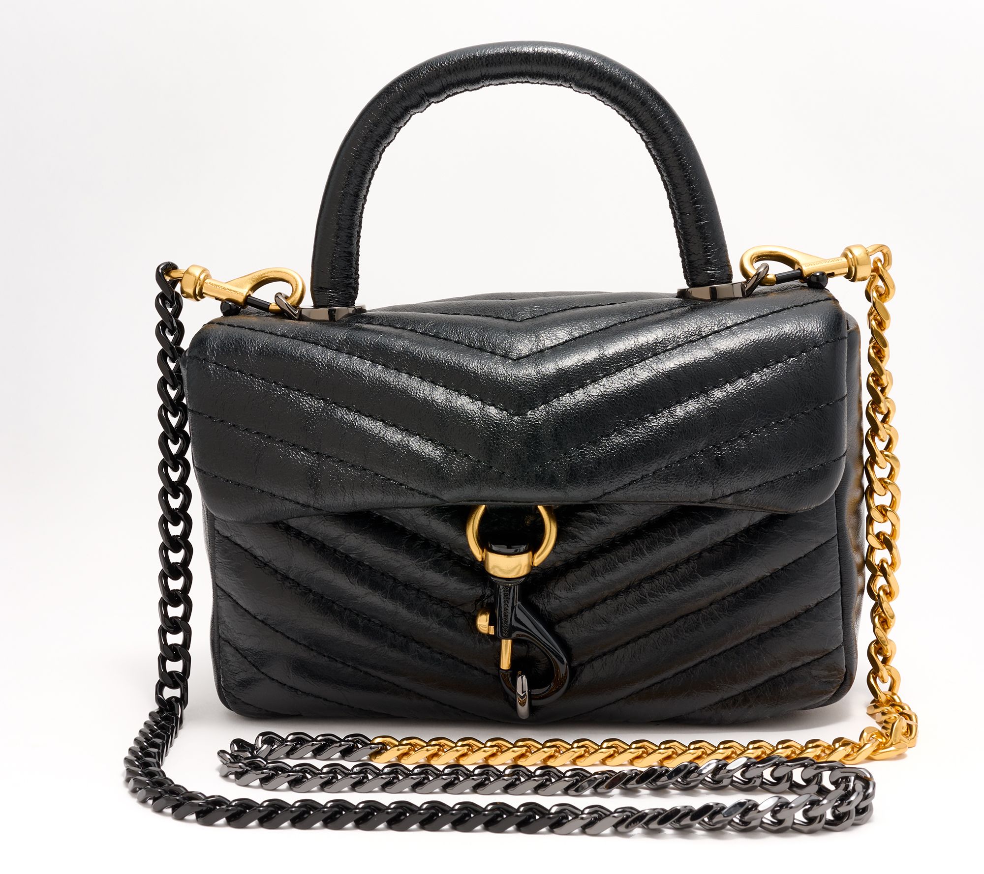 Rebecca Minkoff Edie Leather Top Handle Crossbody