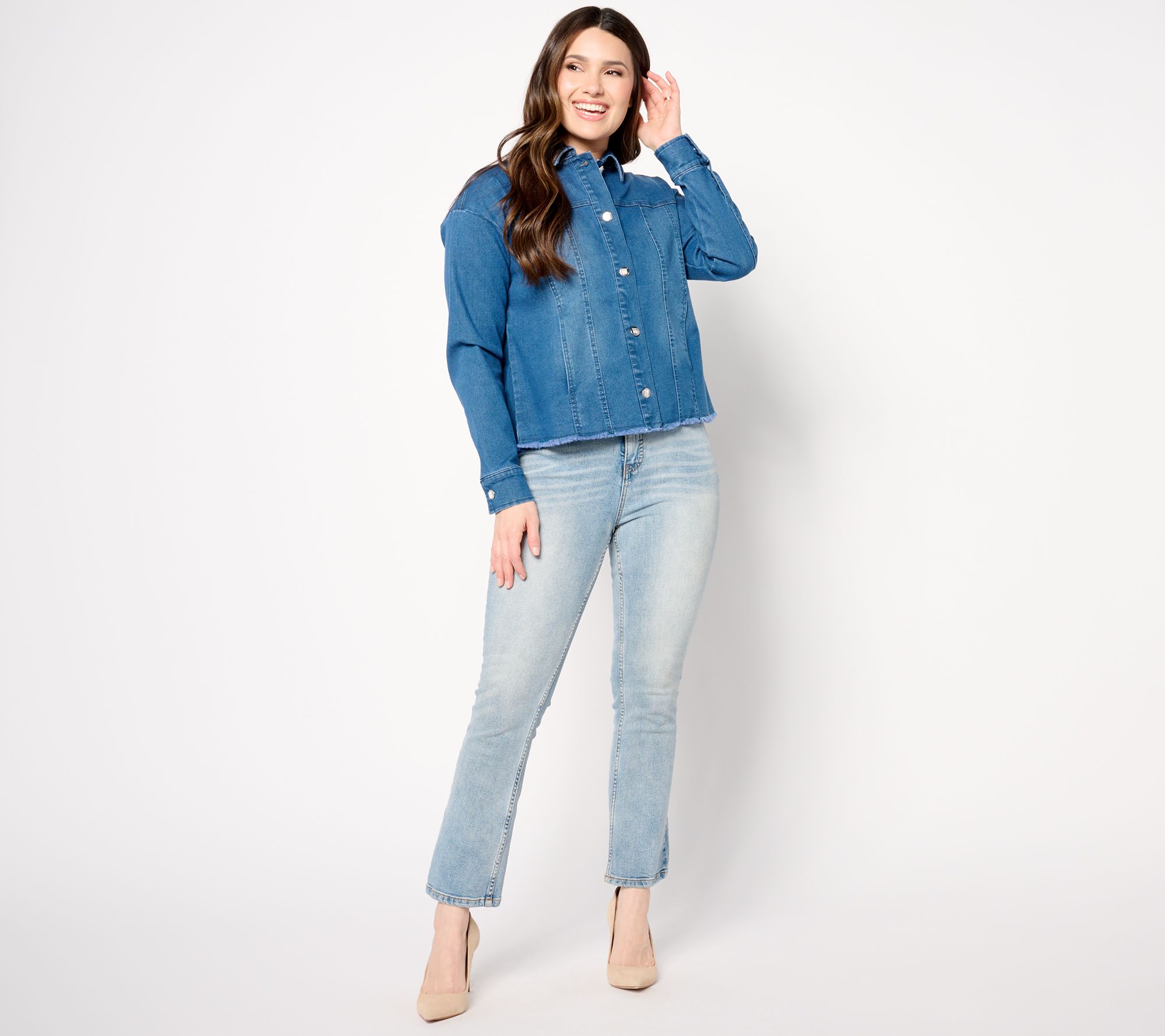 Qvc denim jackets fashion