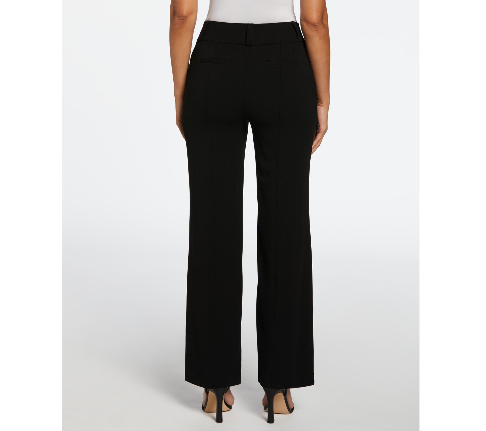 Ella Rafaella Wide Waistband Wide-Leg Pant - QVC.com