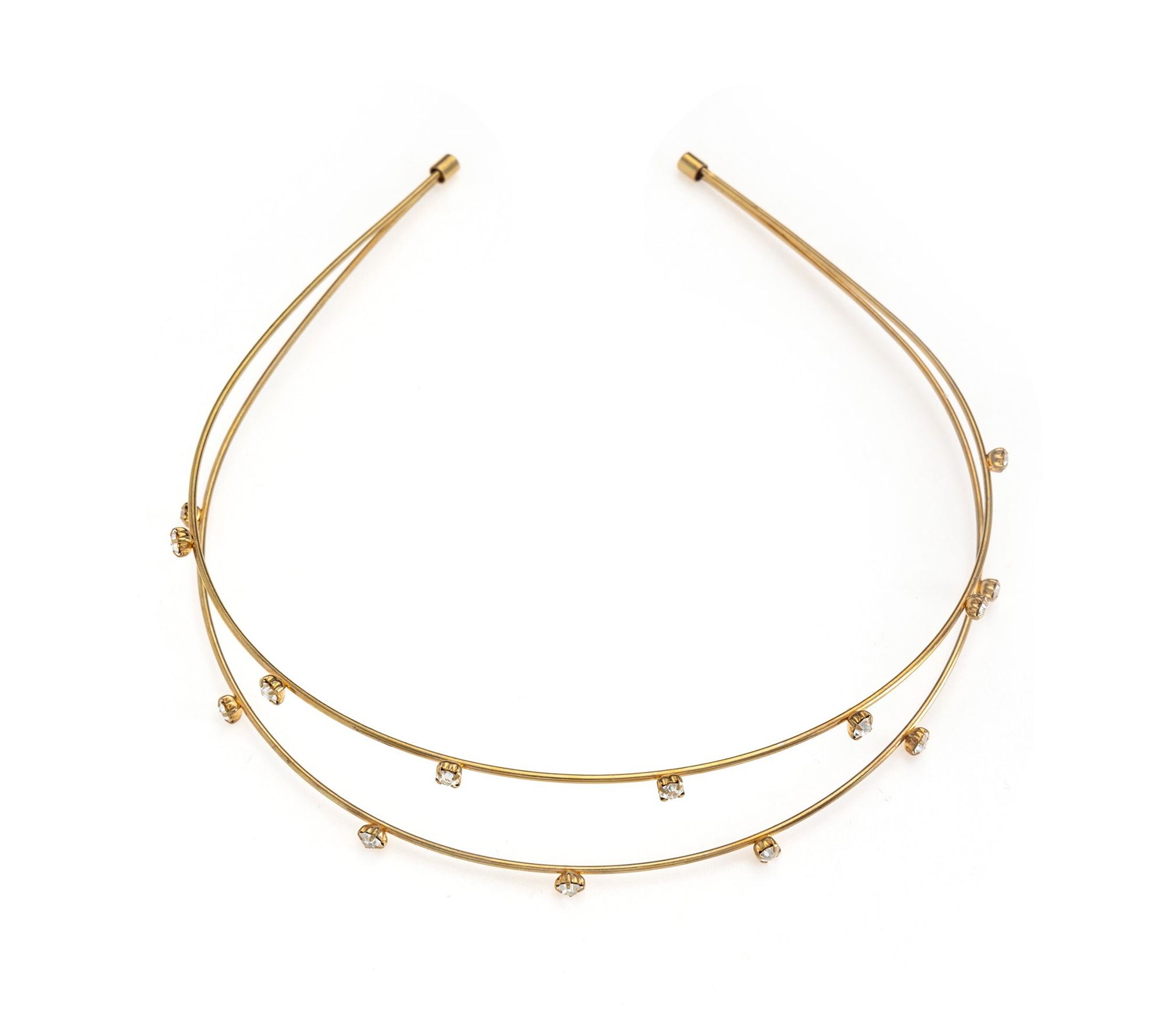 Ettika Delicate Crystal Dotted Gold Headband