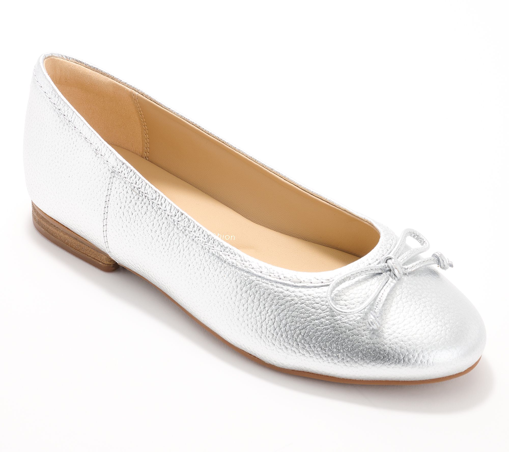 Clarks Signature Leather Ballet Flats-Fawna Lily