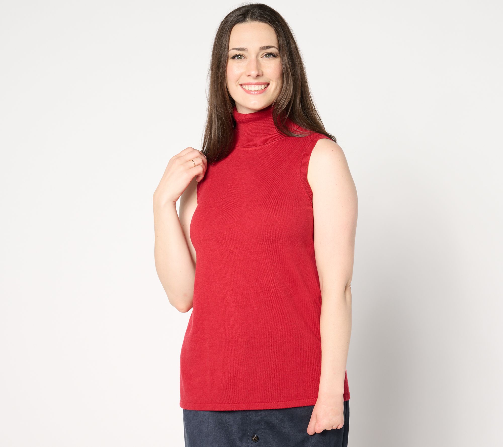 Isaac Mizrahi Live! Essentials Sleeveless Turtleneck