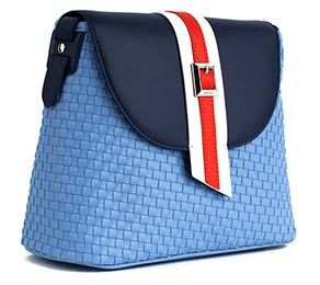 GUNAS New York Kate Basketweave Crossbody Bag