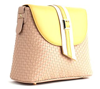 GUNAS New York Kate Basketweave Crossbody Bag