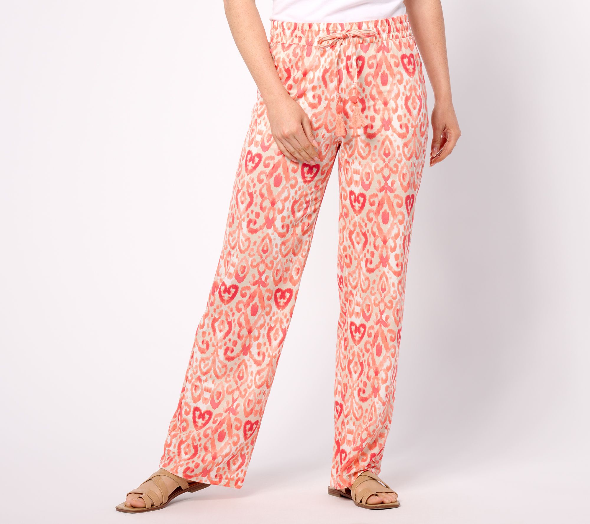 "As Is" Belle Beach by Kim Gravel Petite Cabana Knit Santorini Pant