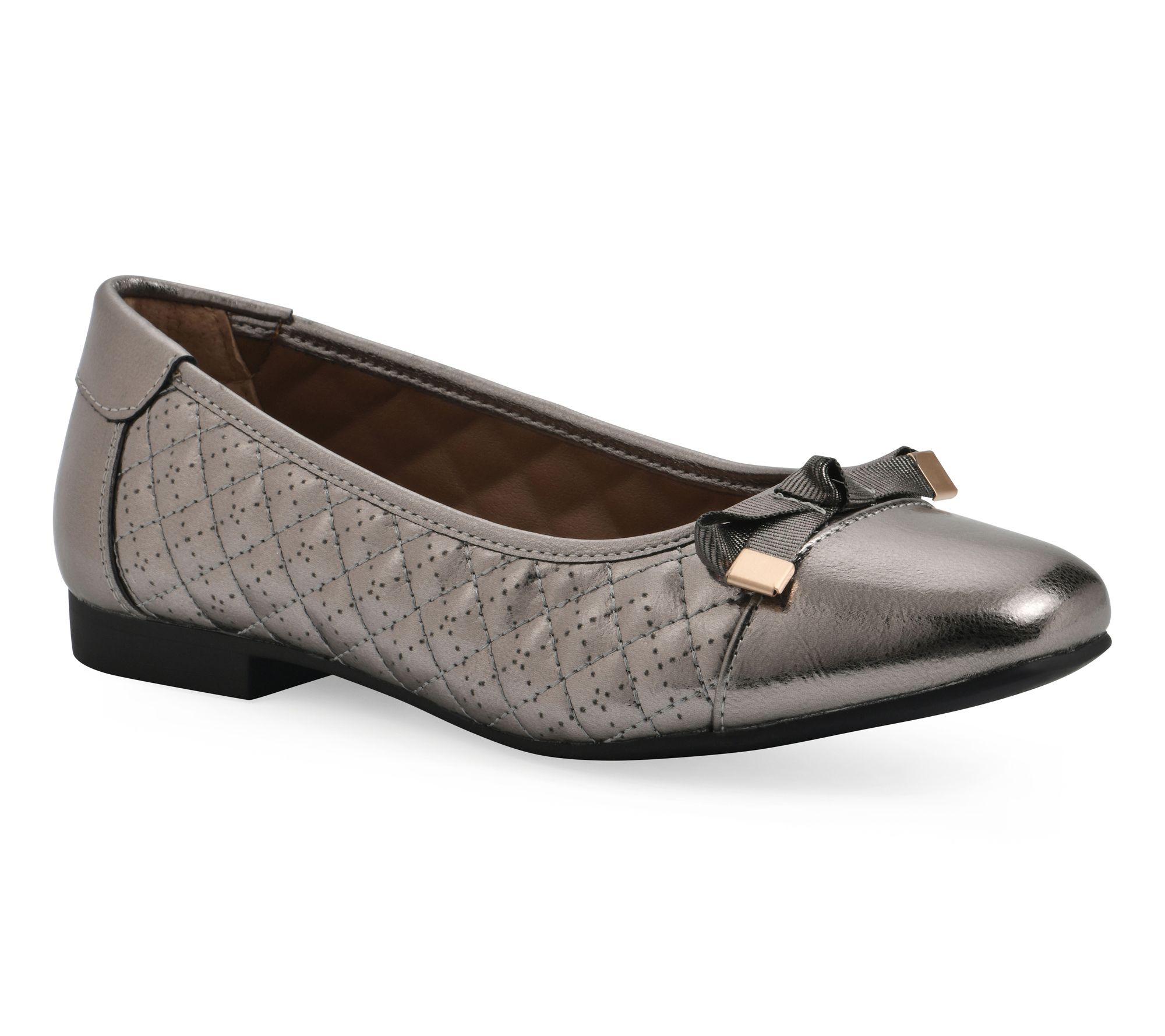 quilted ballet flat