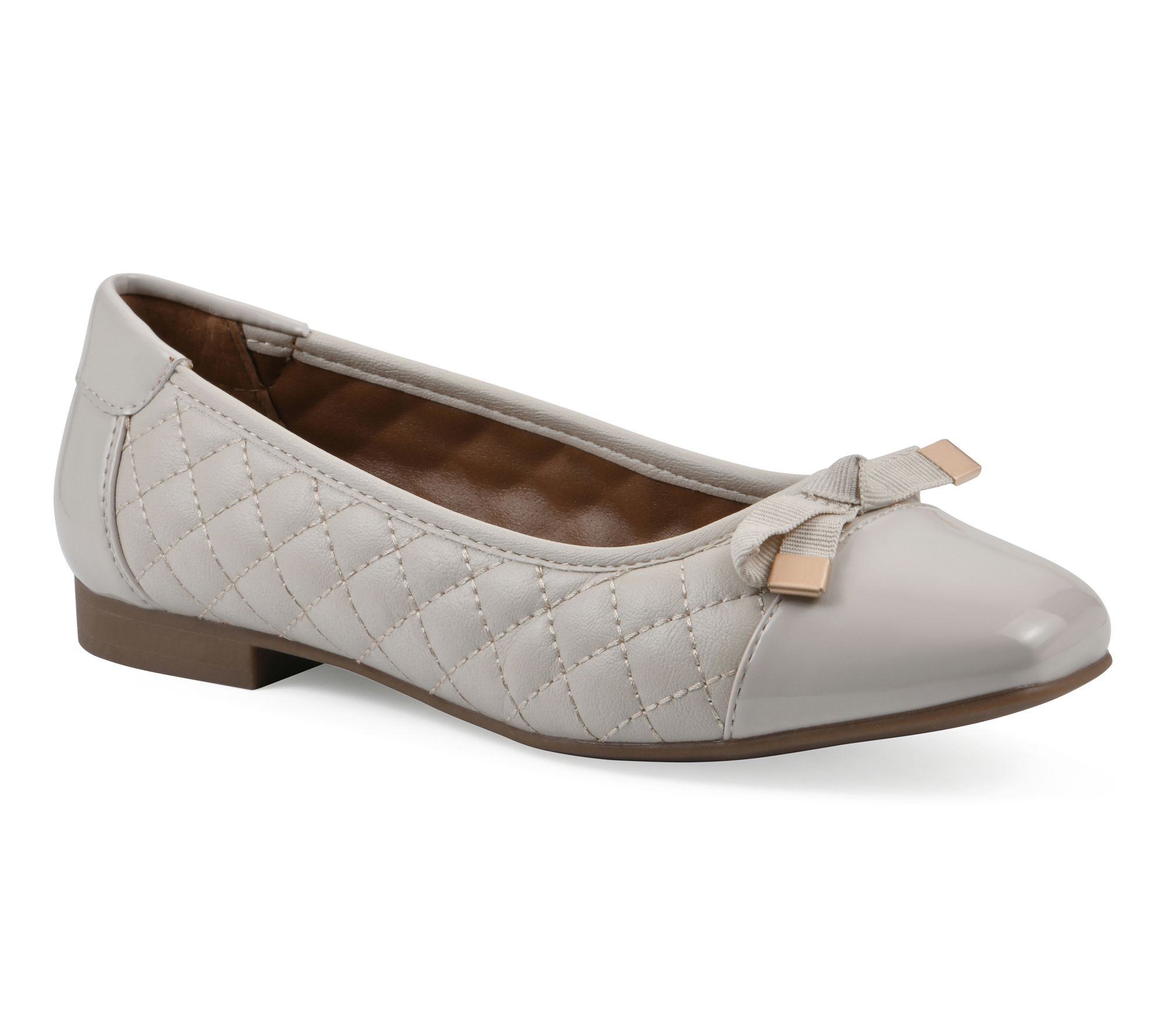 White Mountain Diamond Quilted Ballet Flat - Bocah
