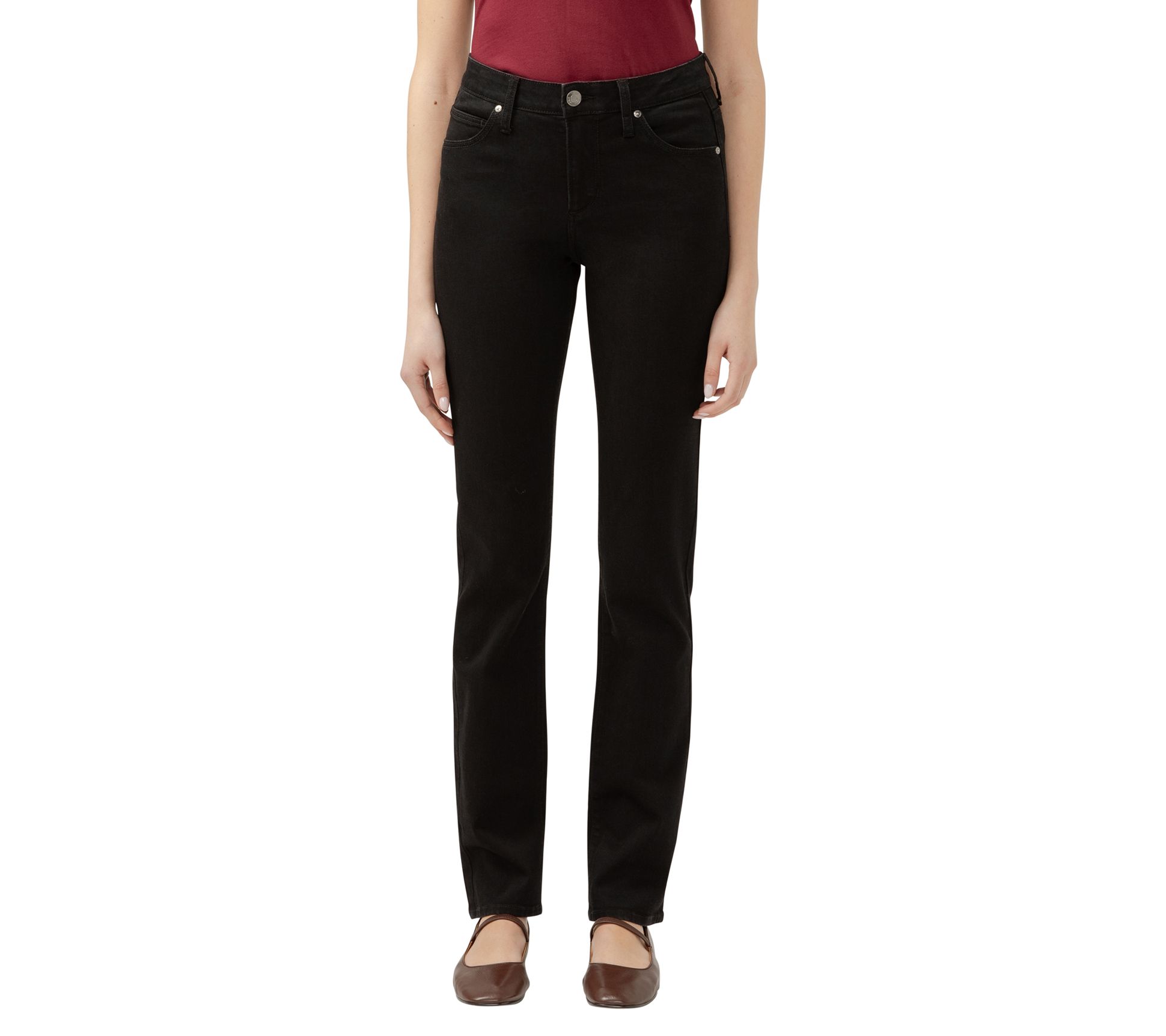 JAG Women's Ruby Mid Rise Straight Jeans