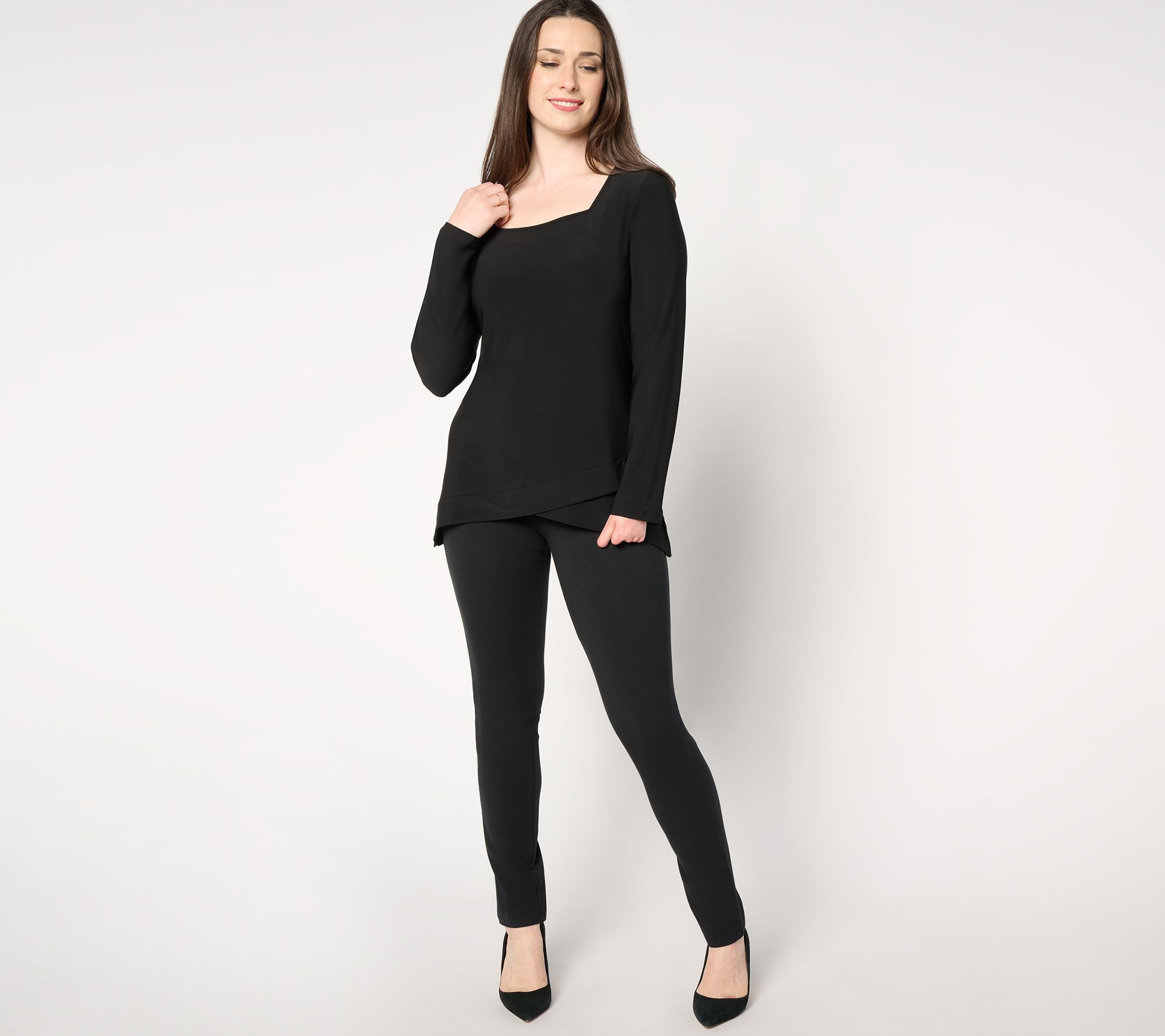 "As Is" Women With Control Regular Top and Pant Set