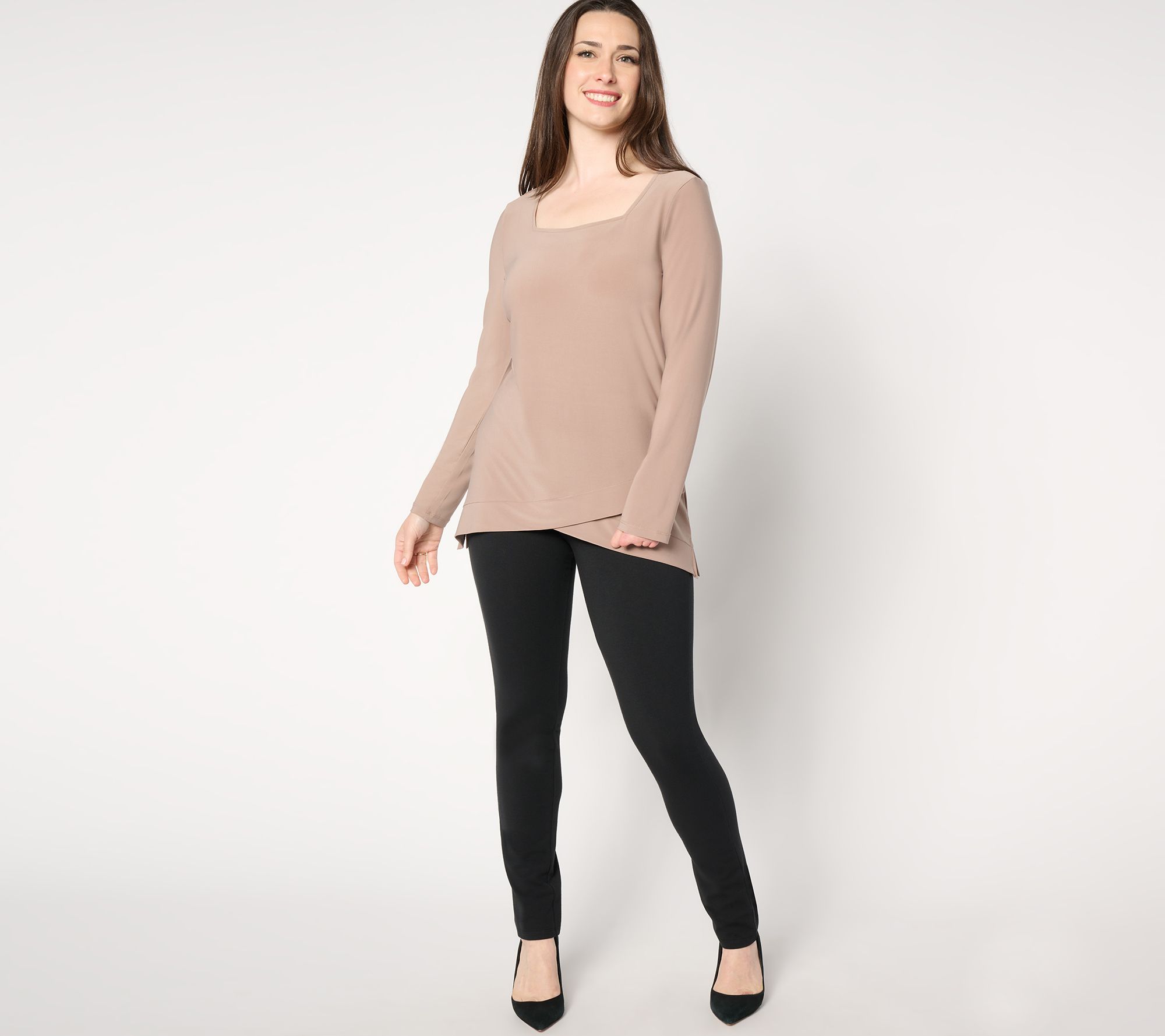 "As Is" Women With Control Regular Top and Pant Set