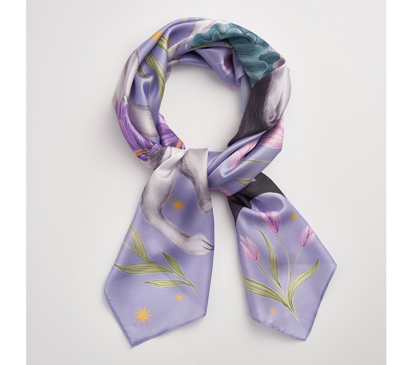 Fable England Catherine Rowe Pet Portraits SilkSquare Scarf