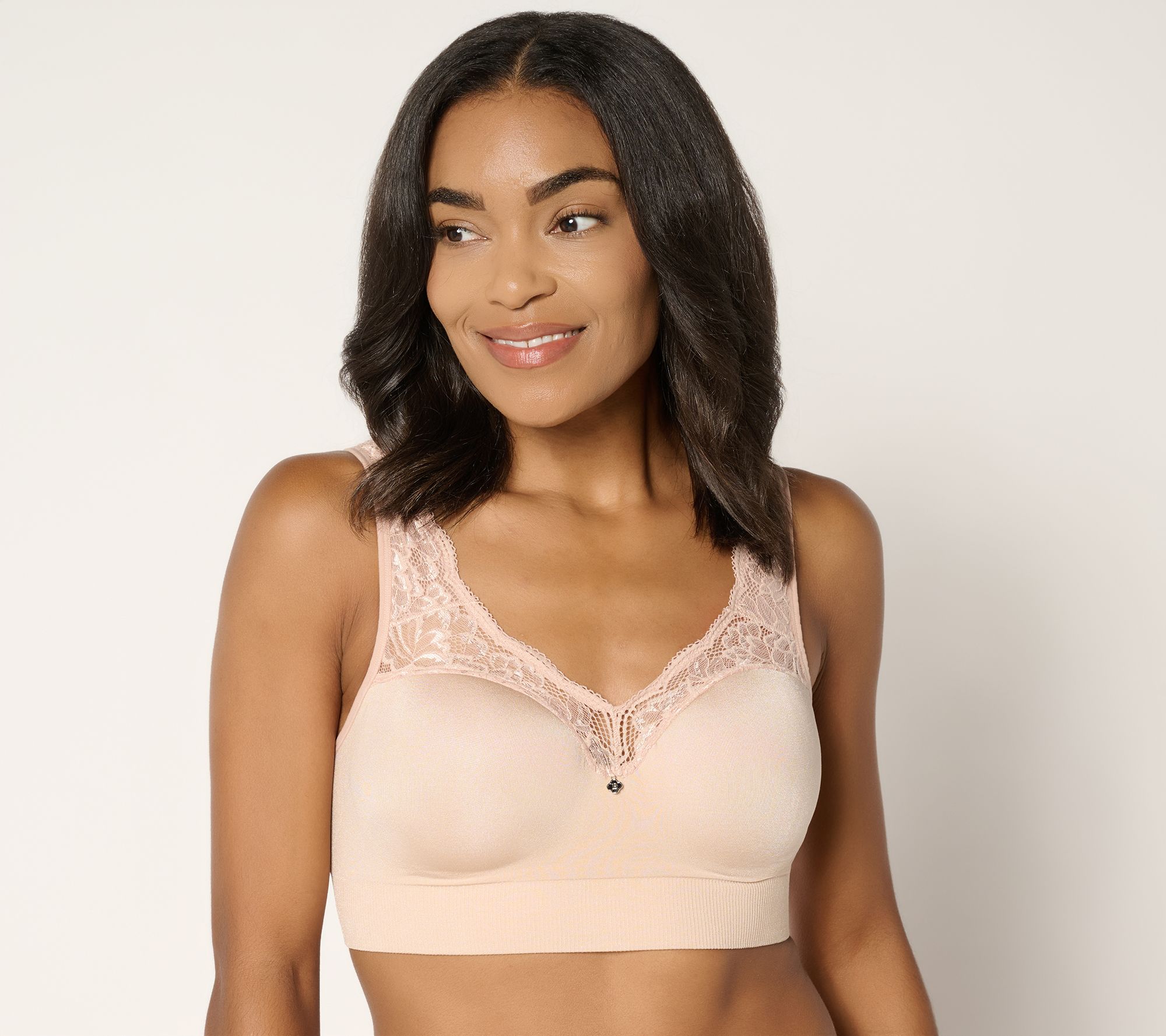 Breezies Natural Curves Seamless Wirefree Contour Bra