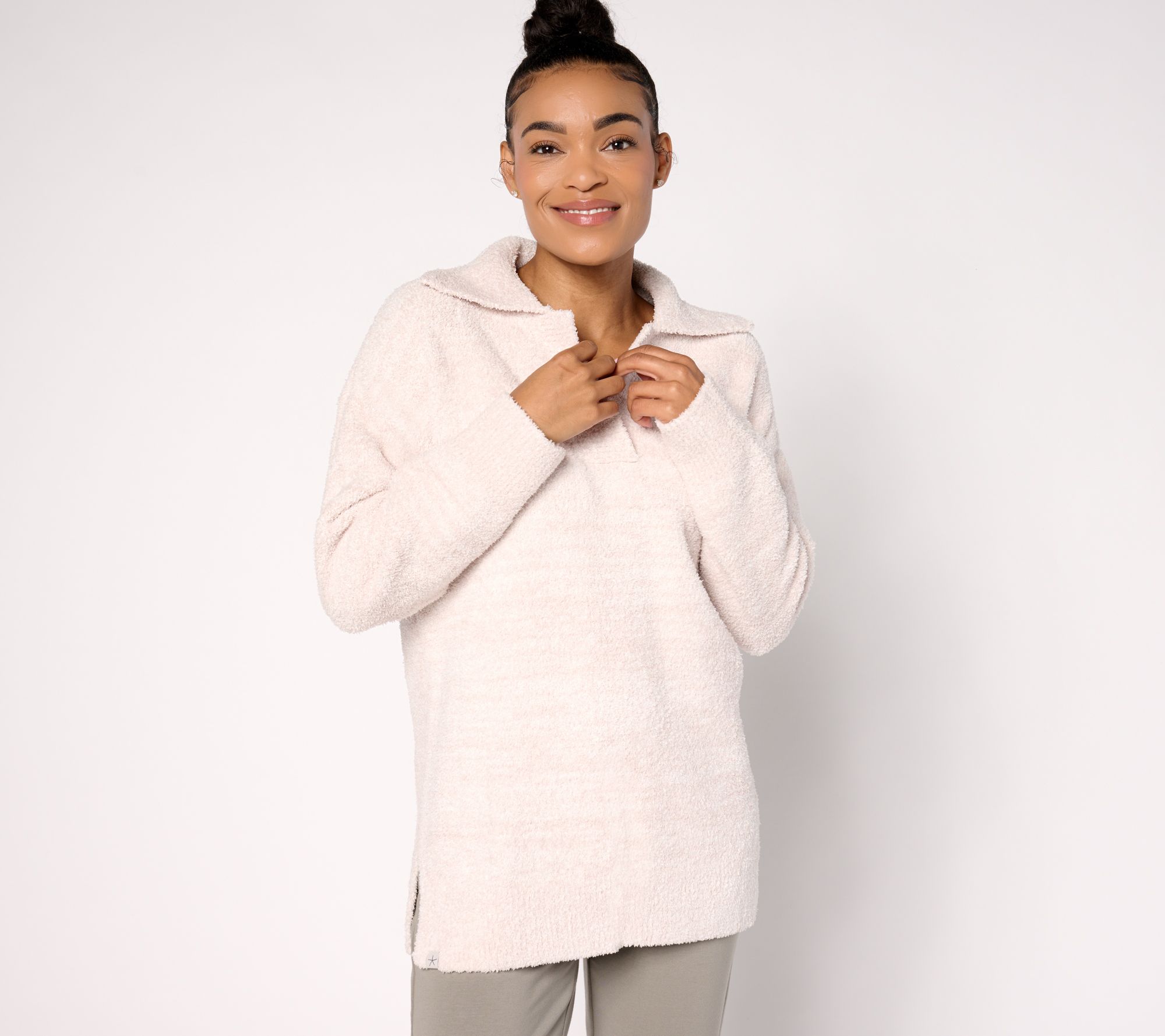 "As Is" Barefoot Dreams CozyChic Collared Tunic
