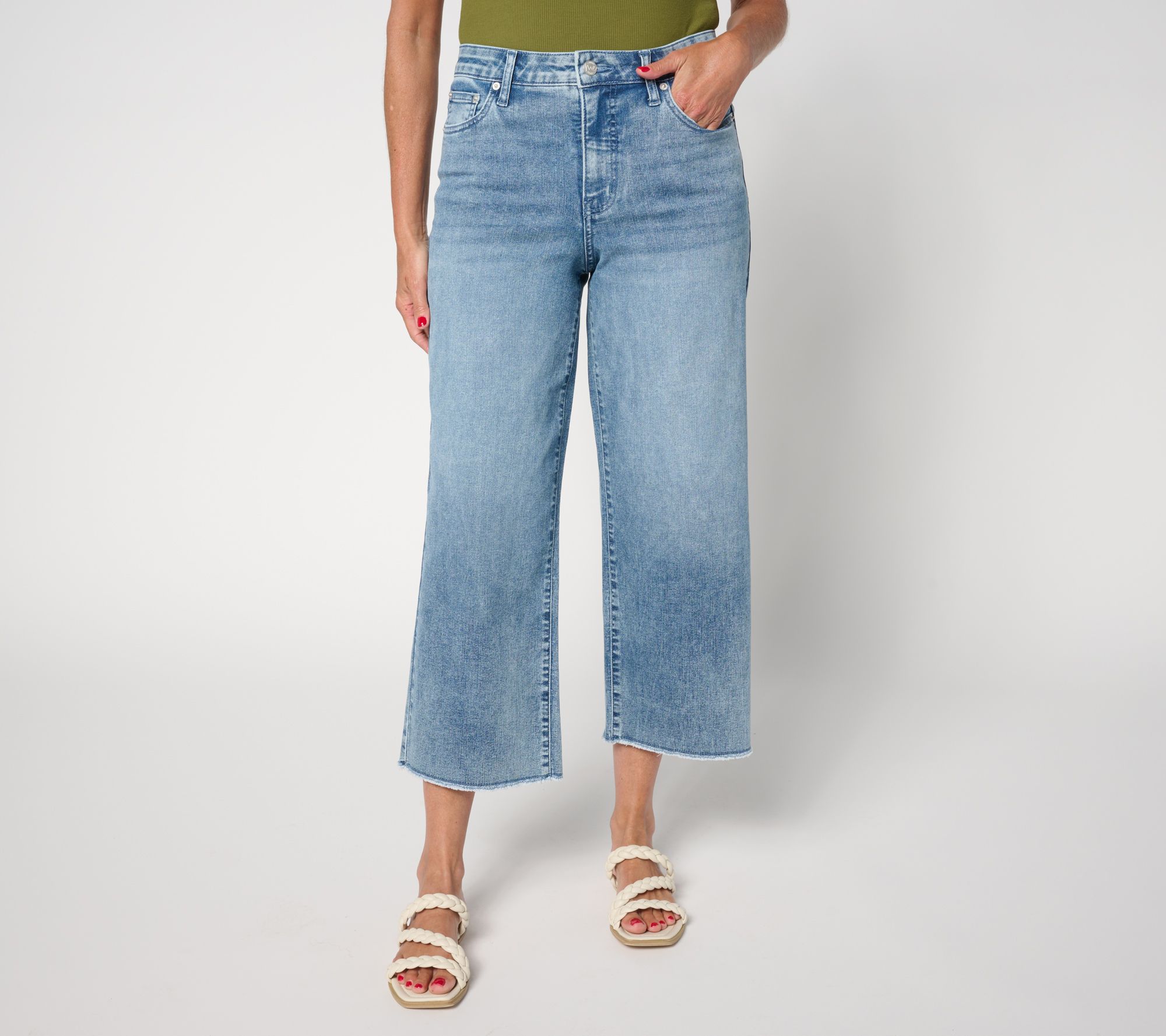 Me by Jennie Garth Petite Dodge Indigo Denim Crop Jeans