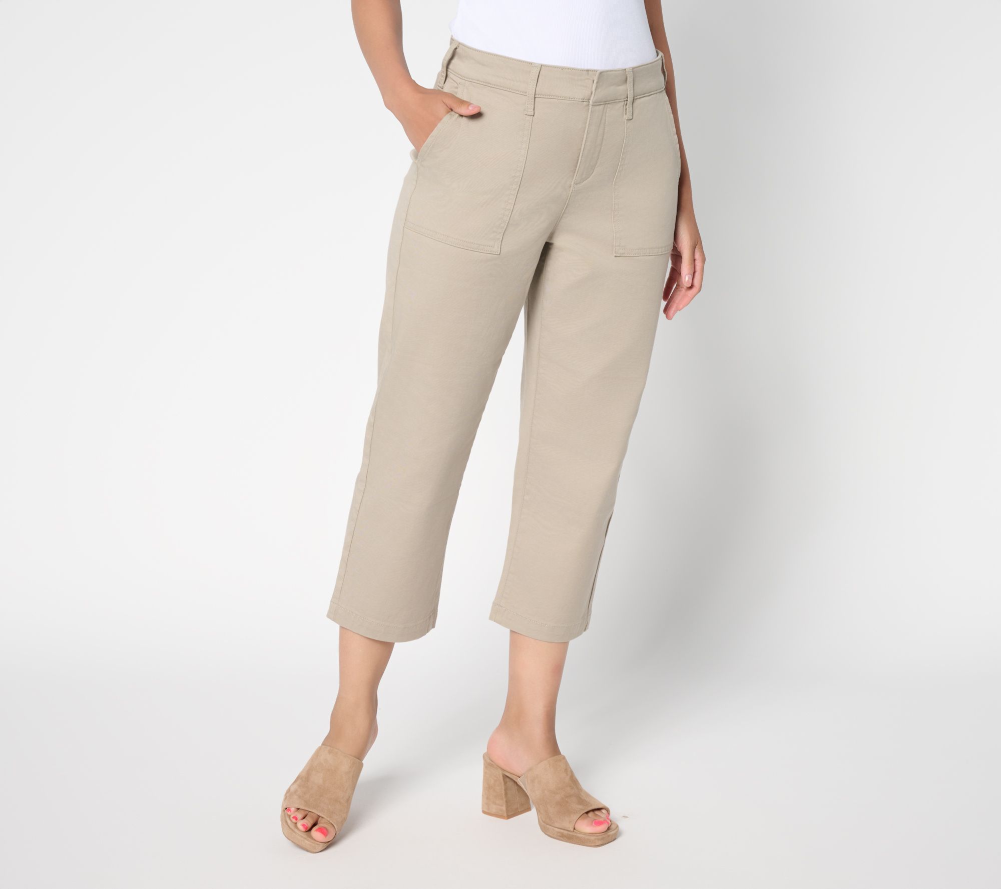 NYDJ Stretch Twill Relaxed Straight Leg Utility Pant